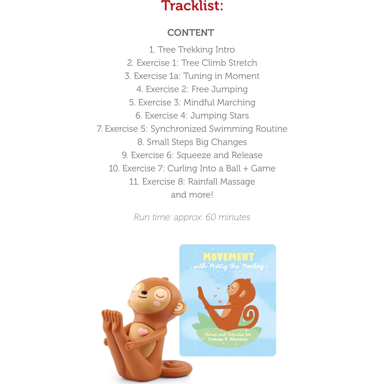 Tonies Marty el Mono en Movimiento - Juguete de Audio 60 min