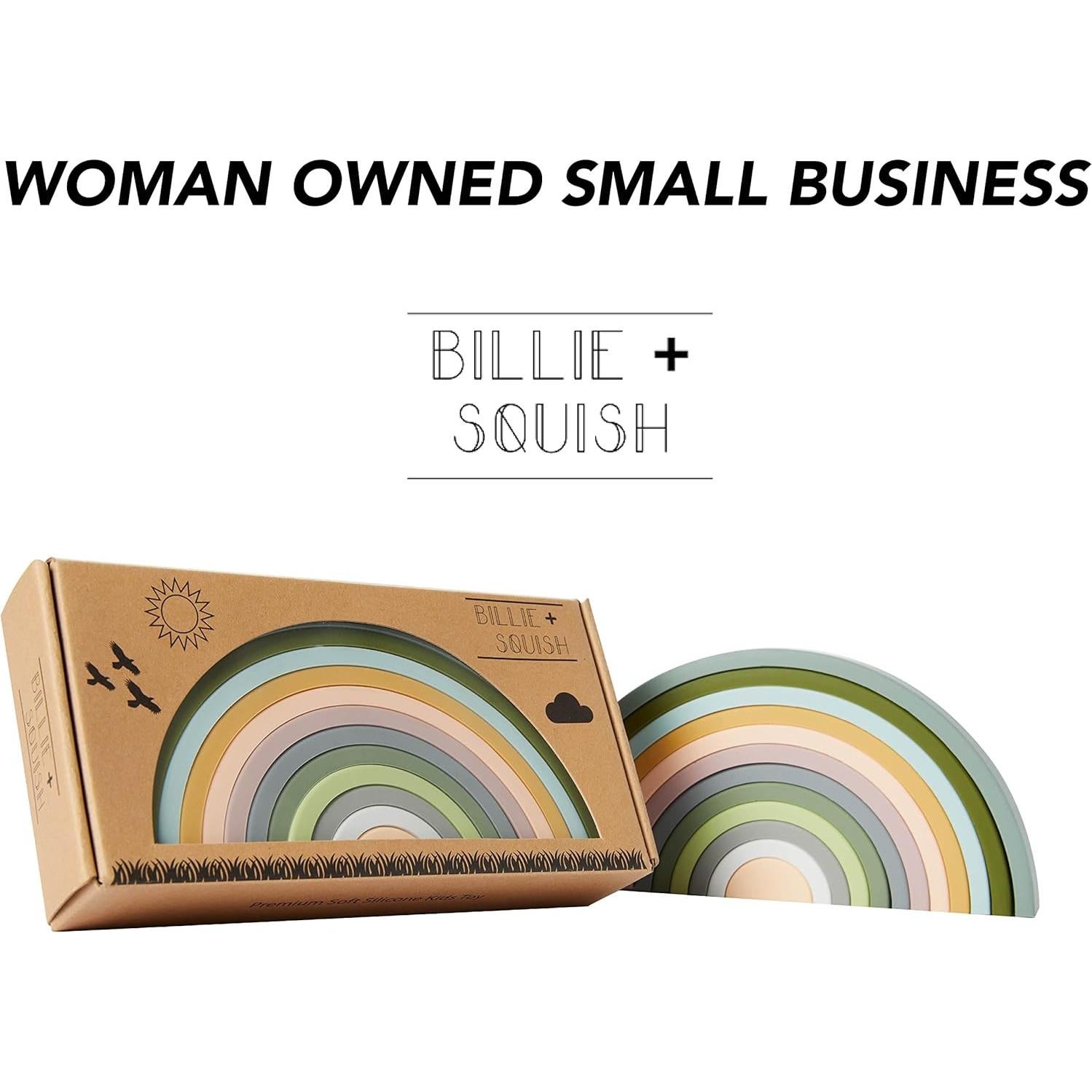 Juguete de Apilamiento de Silicona Billie + Squish 12 Capas Boho