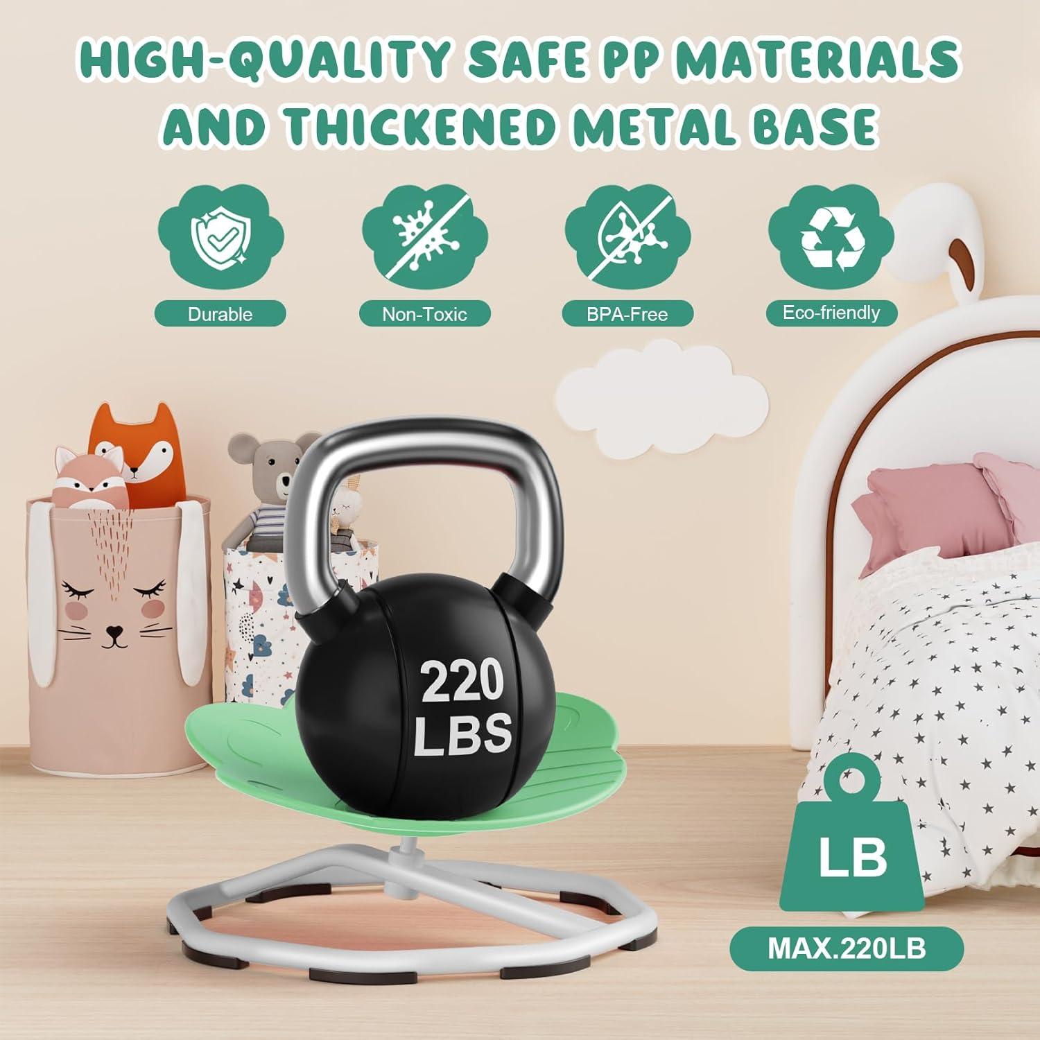 Silla Giratoria Sensorial Qusases para Niños Verde 99.79 kg