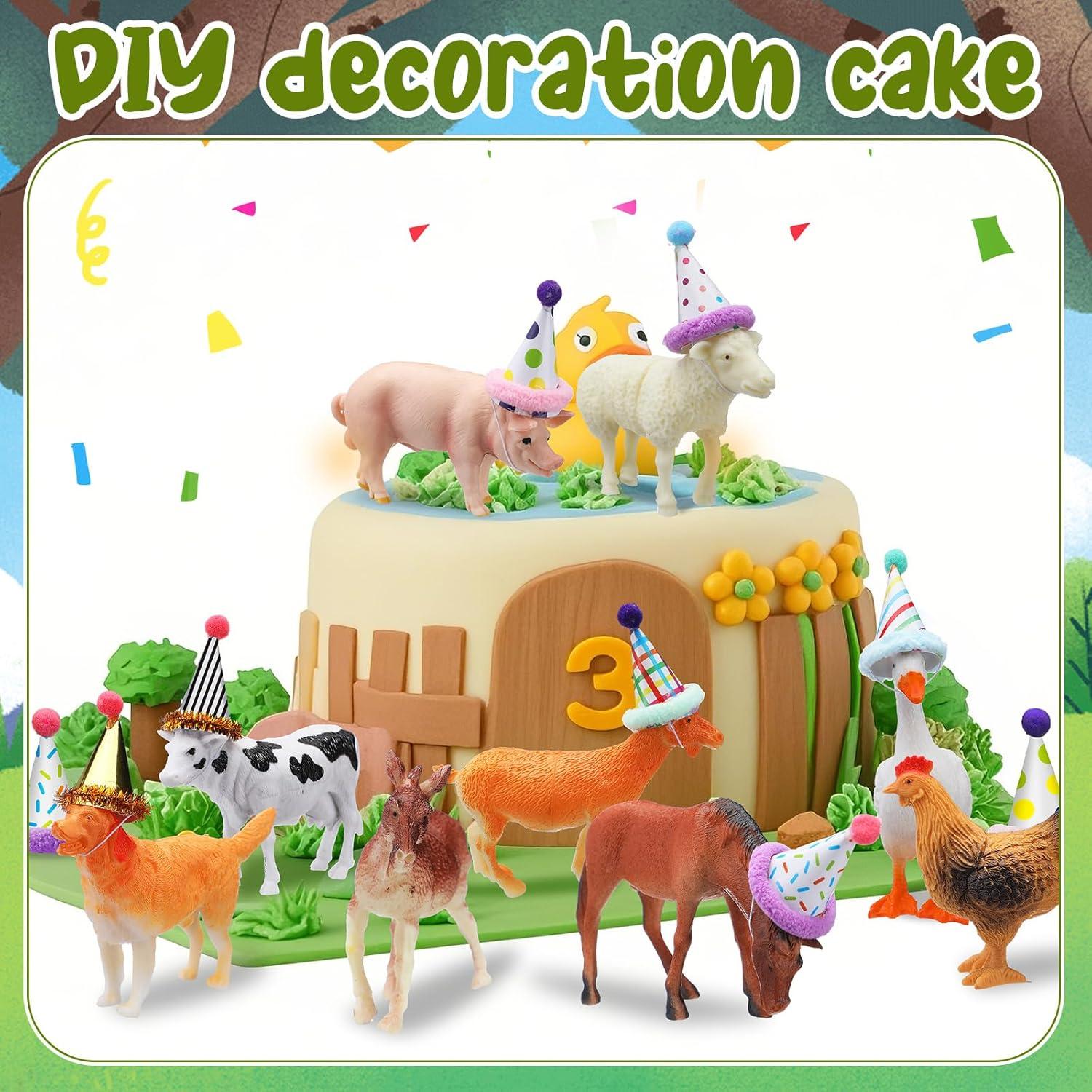 18 Piezas Decoración Fiesta Cumpleaños Animales Granja