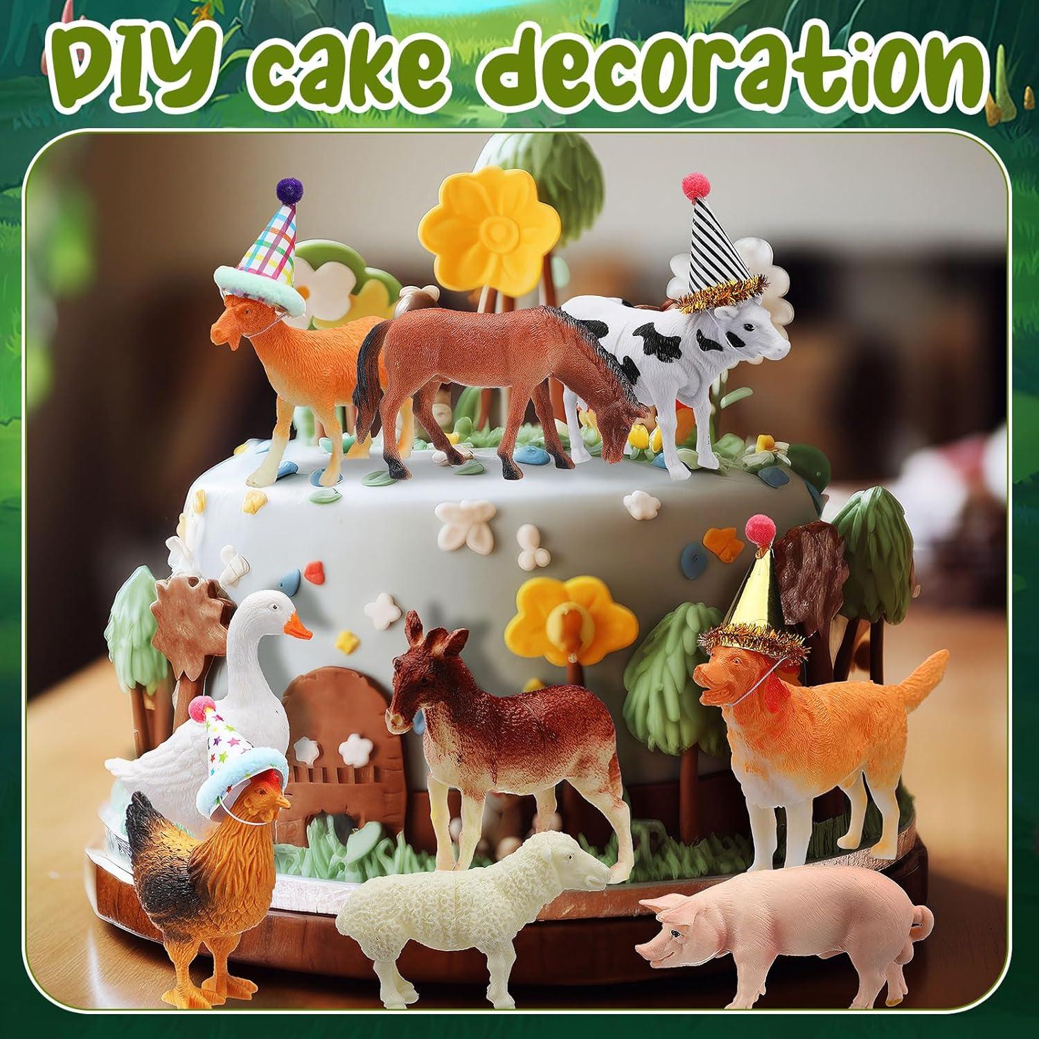 18 Piezas Decoración Fiesta Cumpleaños Animales Granja