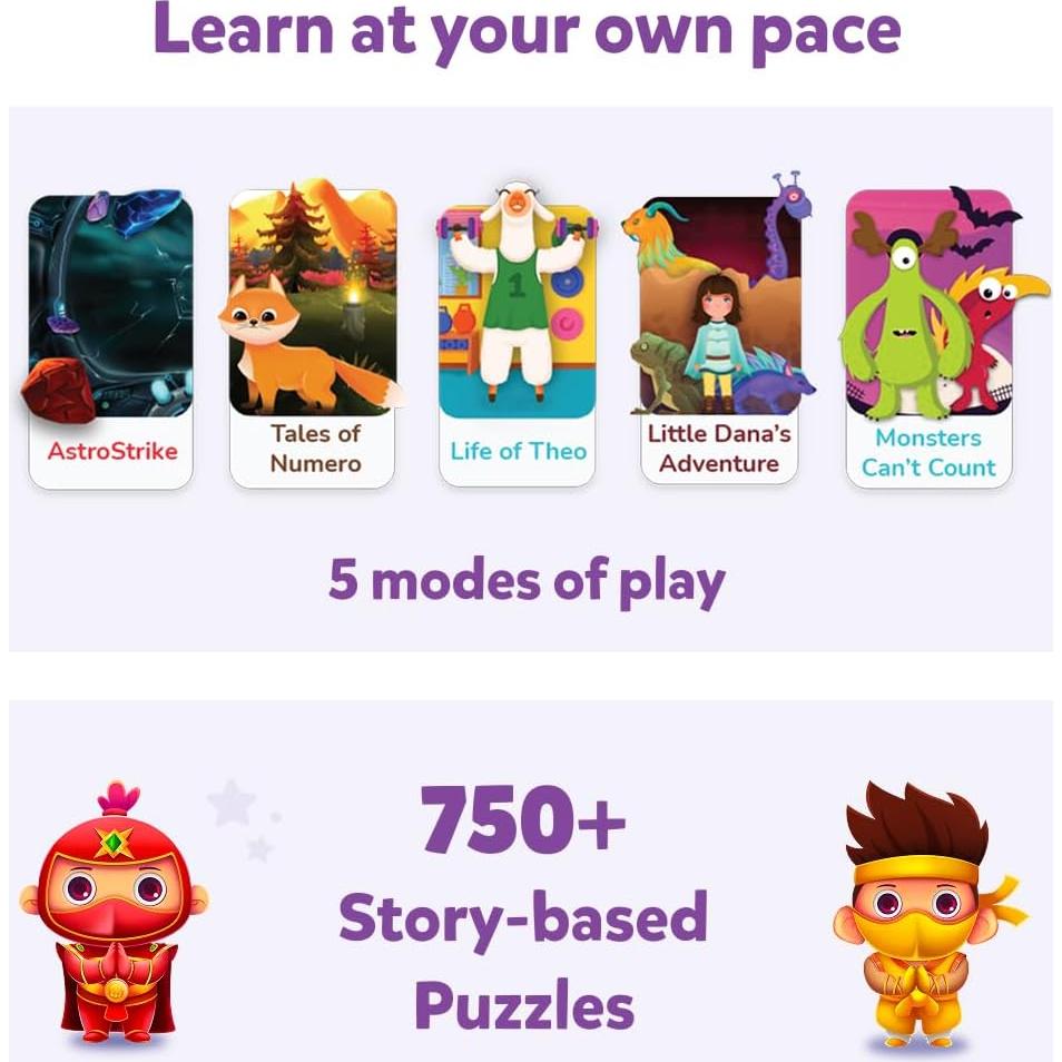 Juegos de Matemáticas Plugo Count Shifu para Niños 4-10 Años