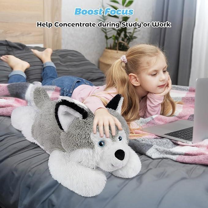 Animal de Peluche con Peso Husky 68.6 cm 2.04 kg Bobbie & Laxi