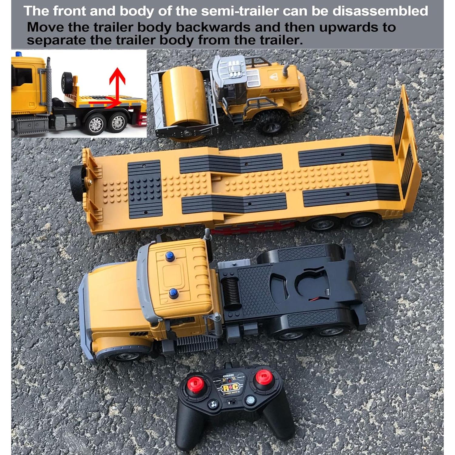 Camión Semi Remoto Shantou 1:24 con Sonido y Luces