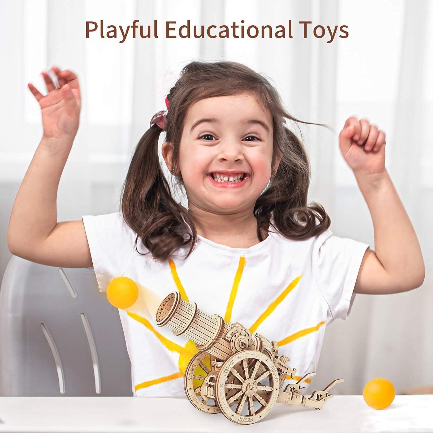 ROKR Kit de Construcción de Catapulta de Madera 3D - Juguete STEM