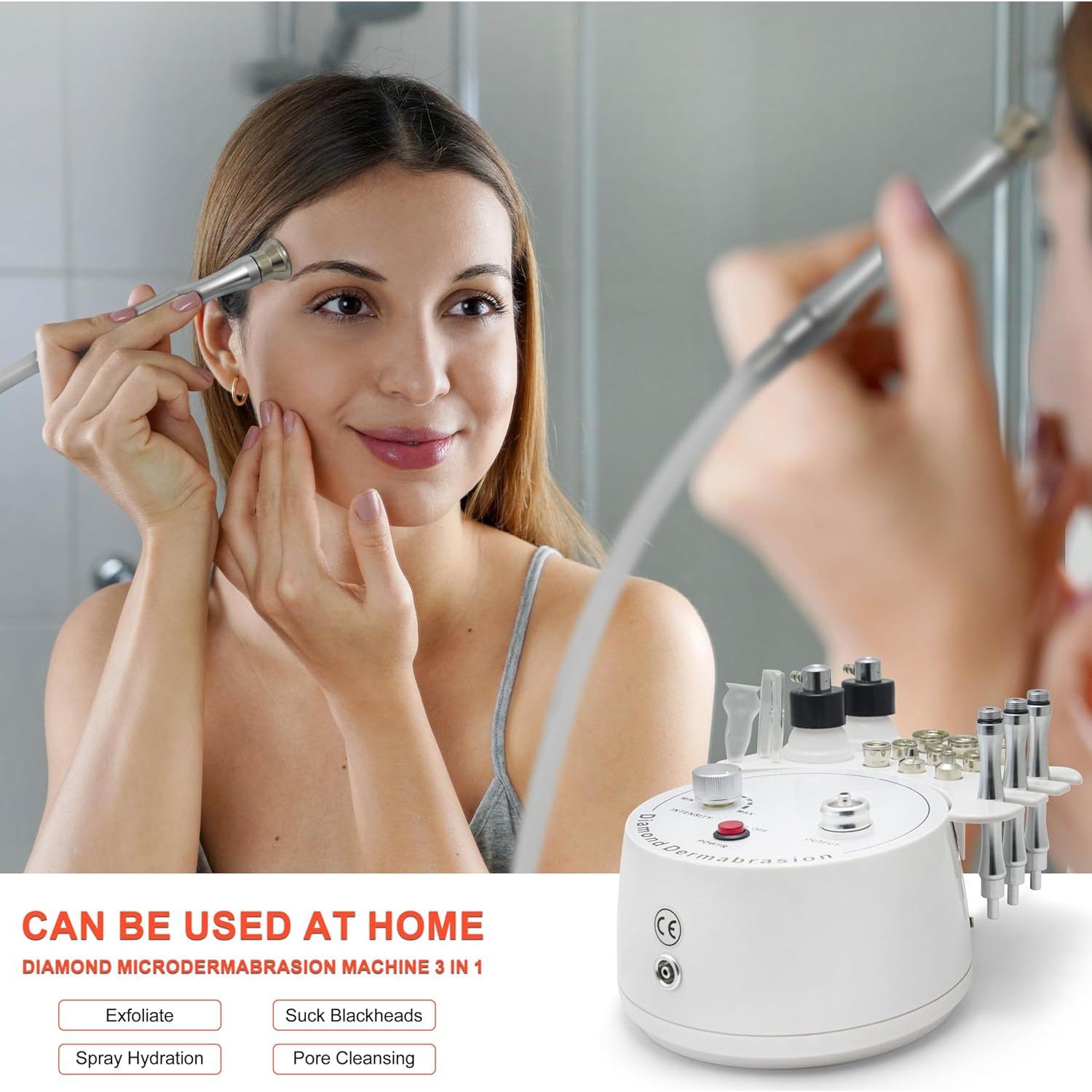 Máquina de Microdermoabrasión de Diamante Elitzia ETNF108 3 en 1