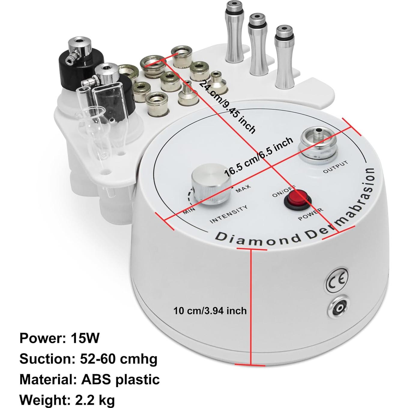 Máquina de Microdermoabrasión de Diamante Elitzia ETNF108 3 en 1