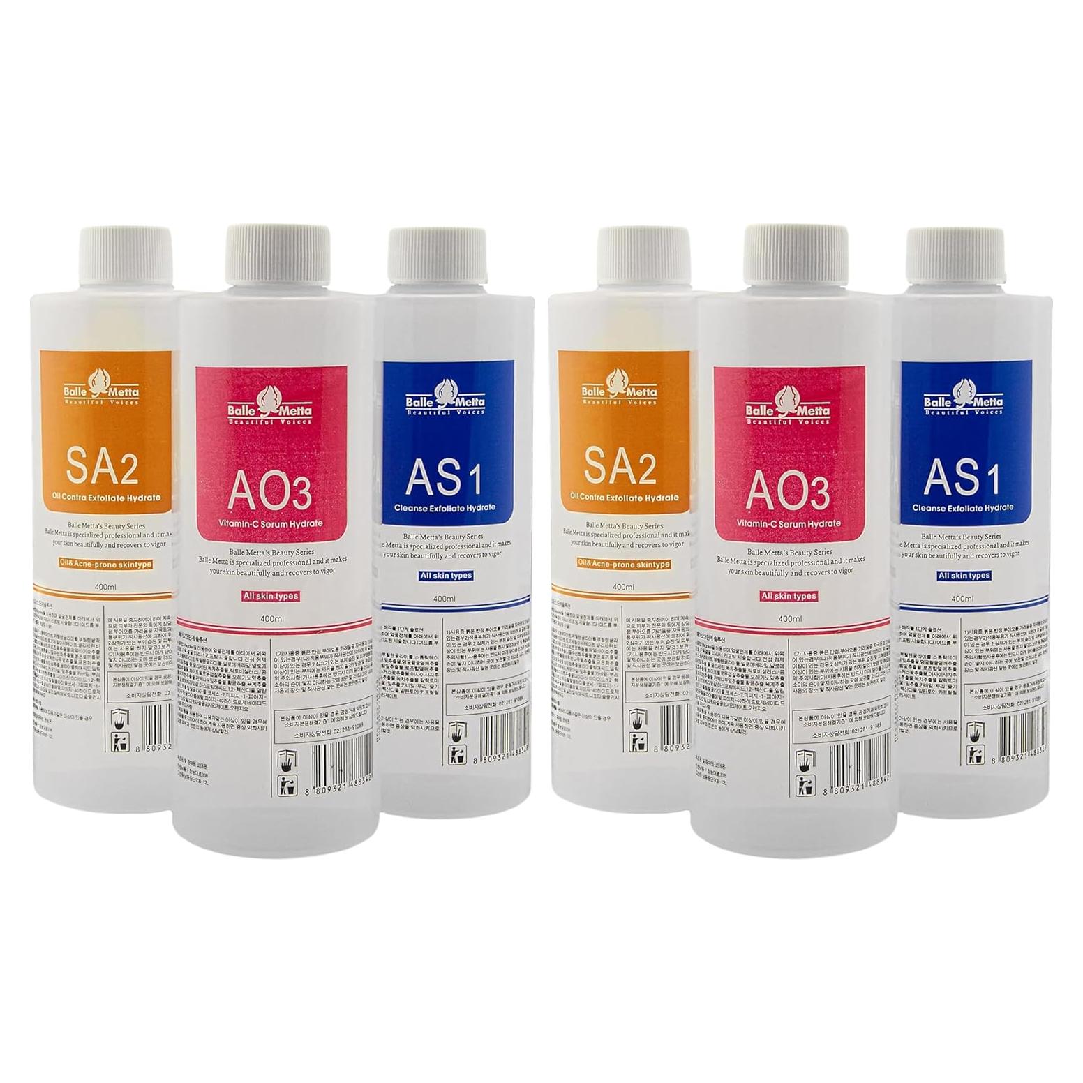Set de 3 Soluciones Hidratantes Elitzia 400ml para Piel