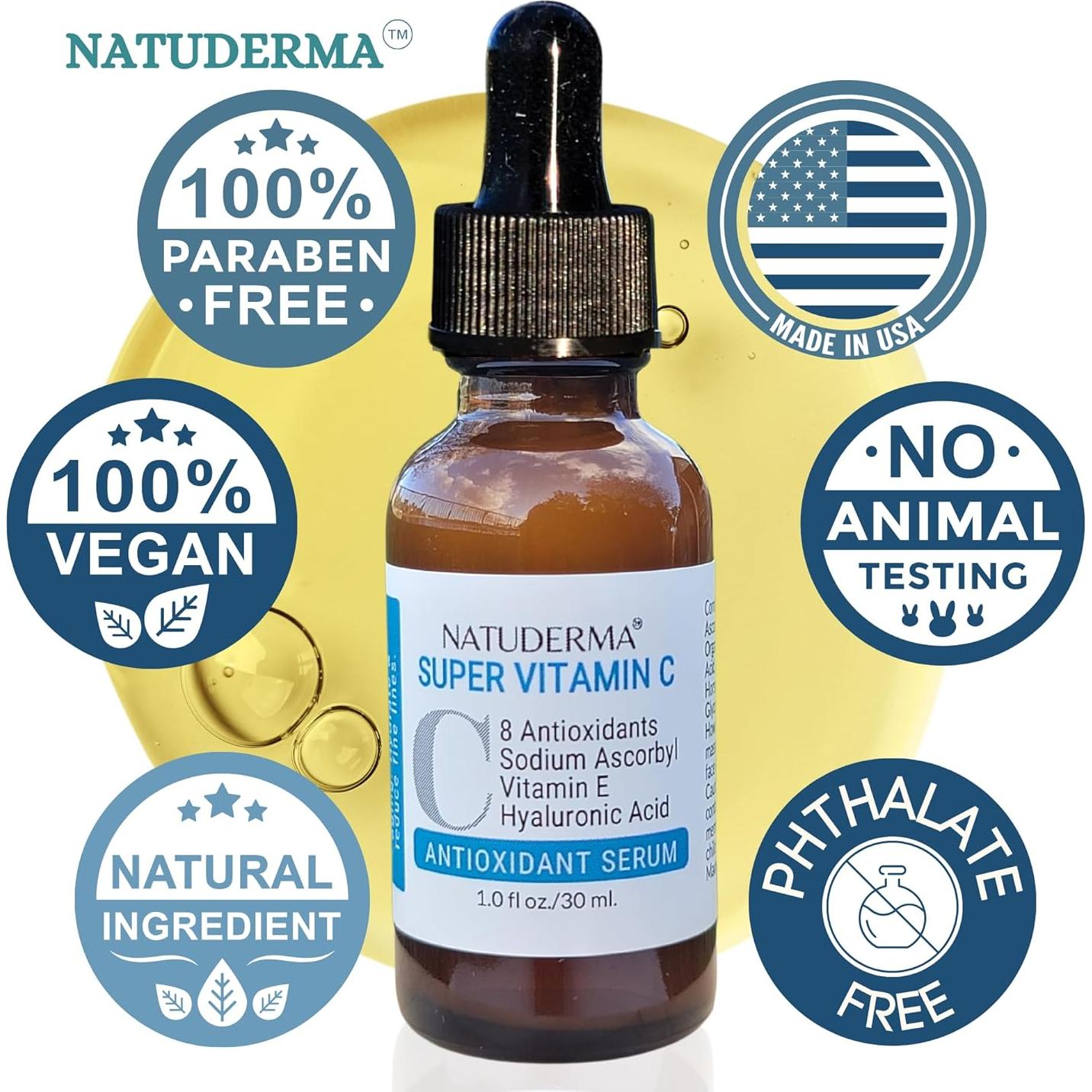 Conjunto Hidrodermoabrasión Natuderma 473ml + Suero Vitamina C 30ml