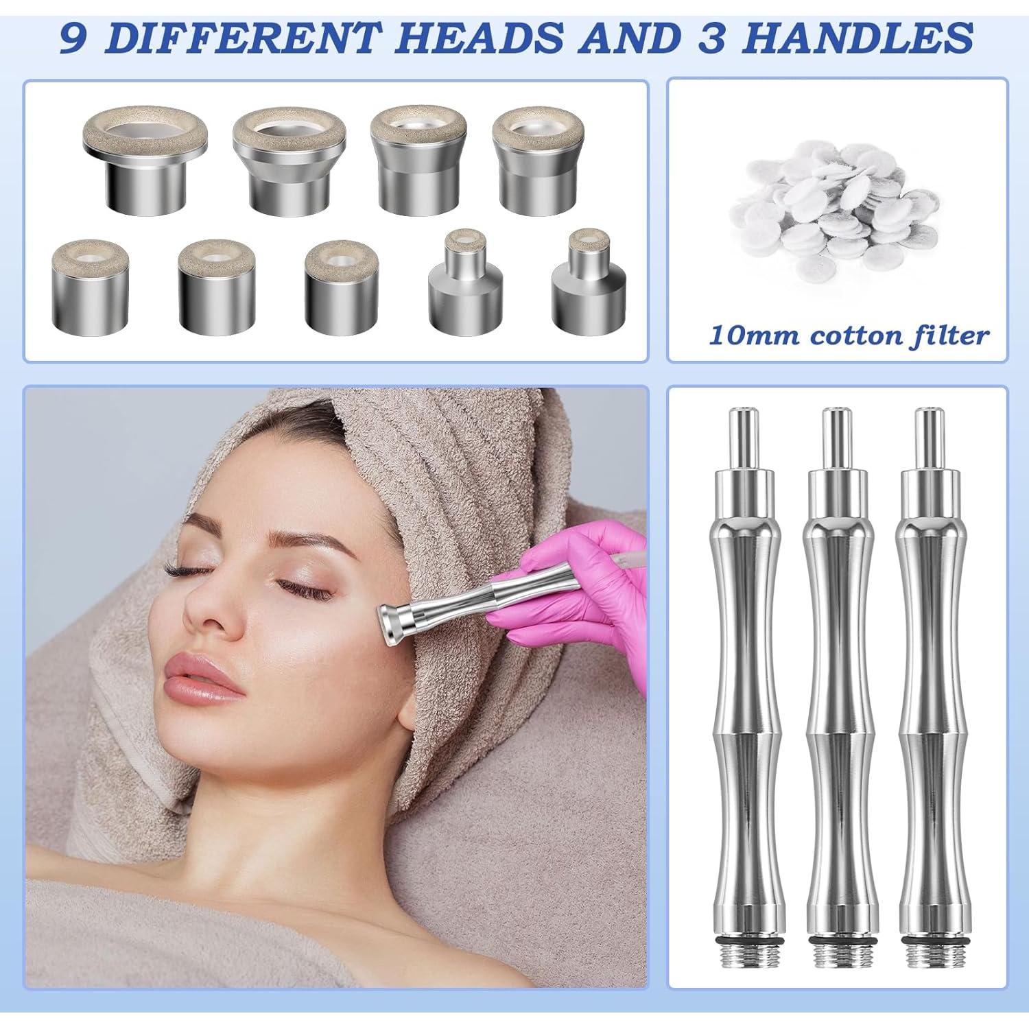 Consejos de Microdermoabrasión Yekavo - 9 Piezas + 3 Varitas