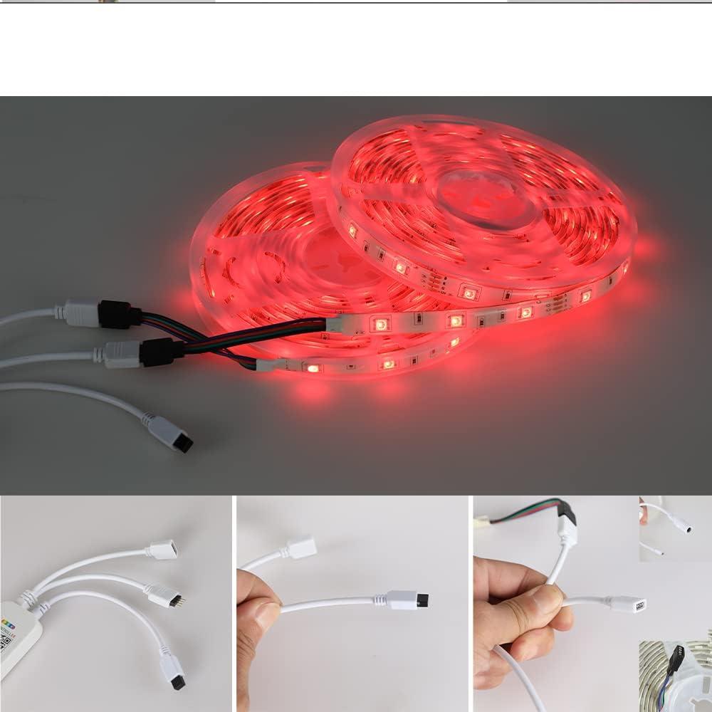 Tira LED RGB 10m KUMQUAT Control Bluetooth Sincronización Música