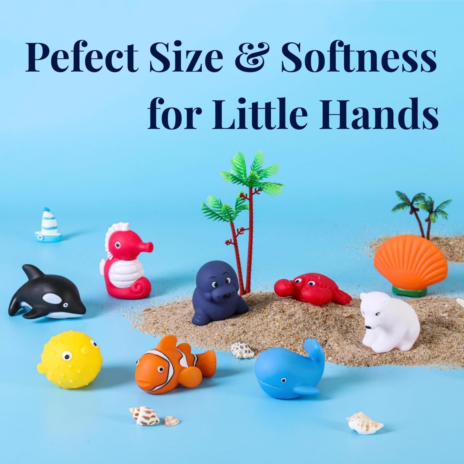 Juguetes de Baño Sin Agujeros XY-WQ Animales Marinos 9 Piezas