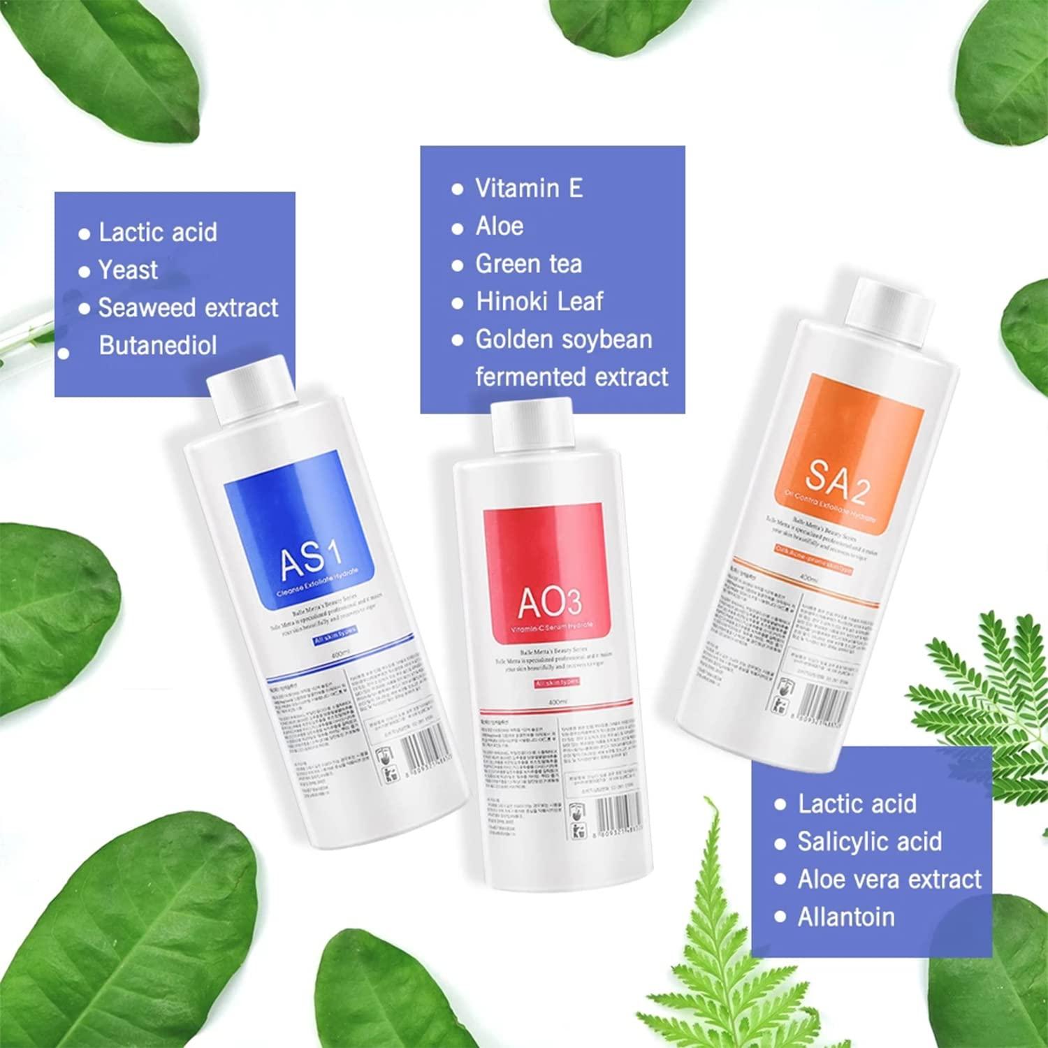 Peeling Facial Profesional Shuxiangjia 3 Botellas 400ml