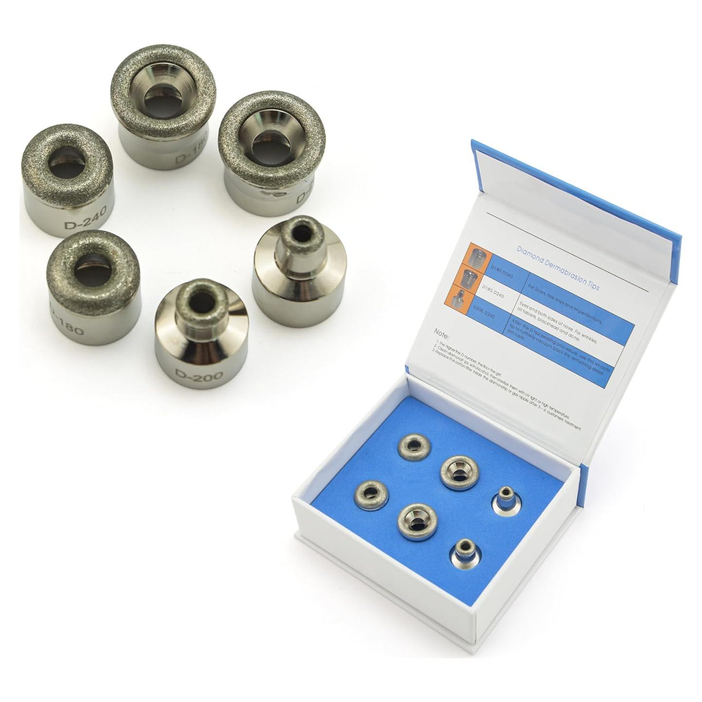 Cabezas de Dermabrasión de Diamante Elitzia - 6 Piezas