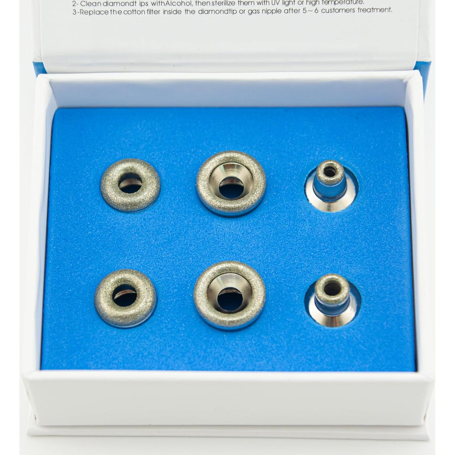 Cabezas de Dermabrasión de Diamante Elitzia - 6 Piezas