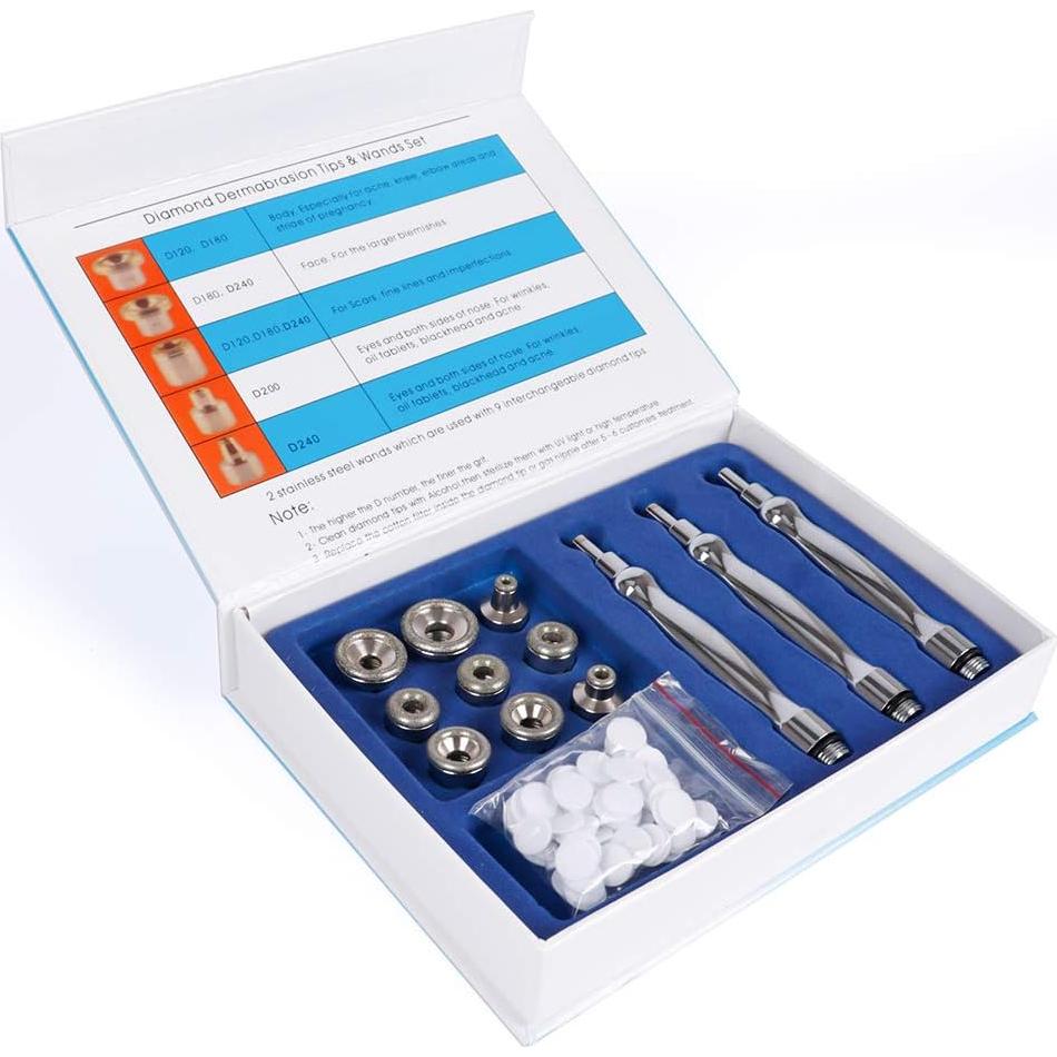 Kit de Microdermabrasión Profesional LIARTY 9 Puntas Diamante