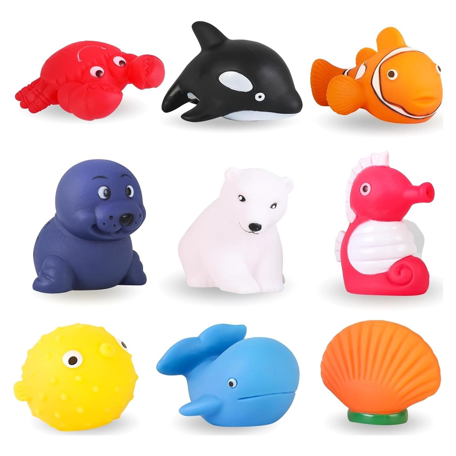 Juguetes de Baño XY-WQ Animales Marinos 9 Piezas