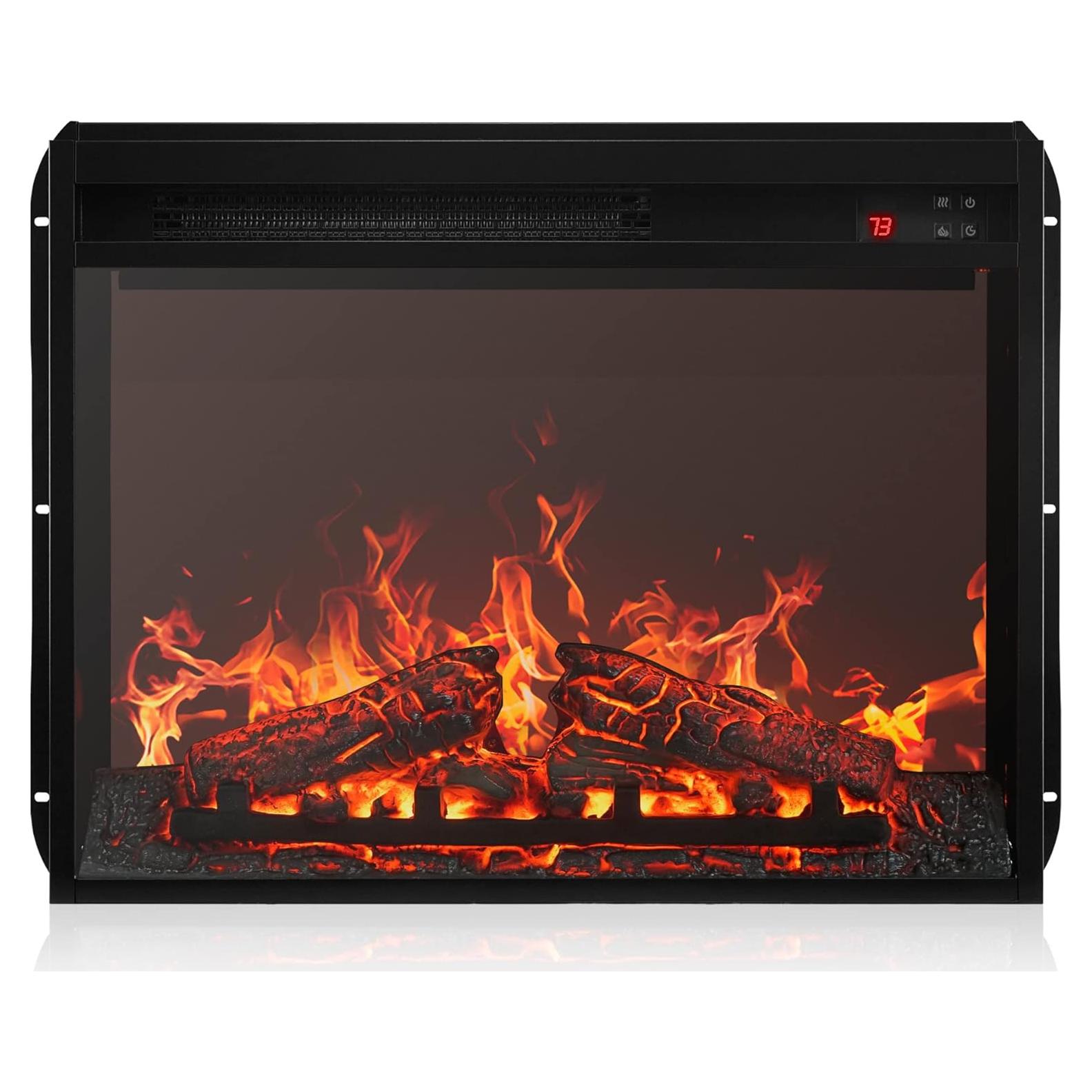 Insertar Chimenea Eléctrica BELLEZE 61cm con Control Remoto