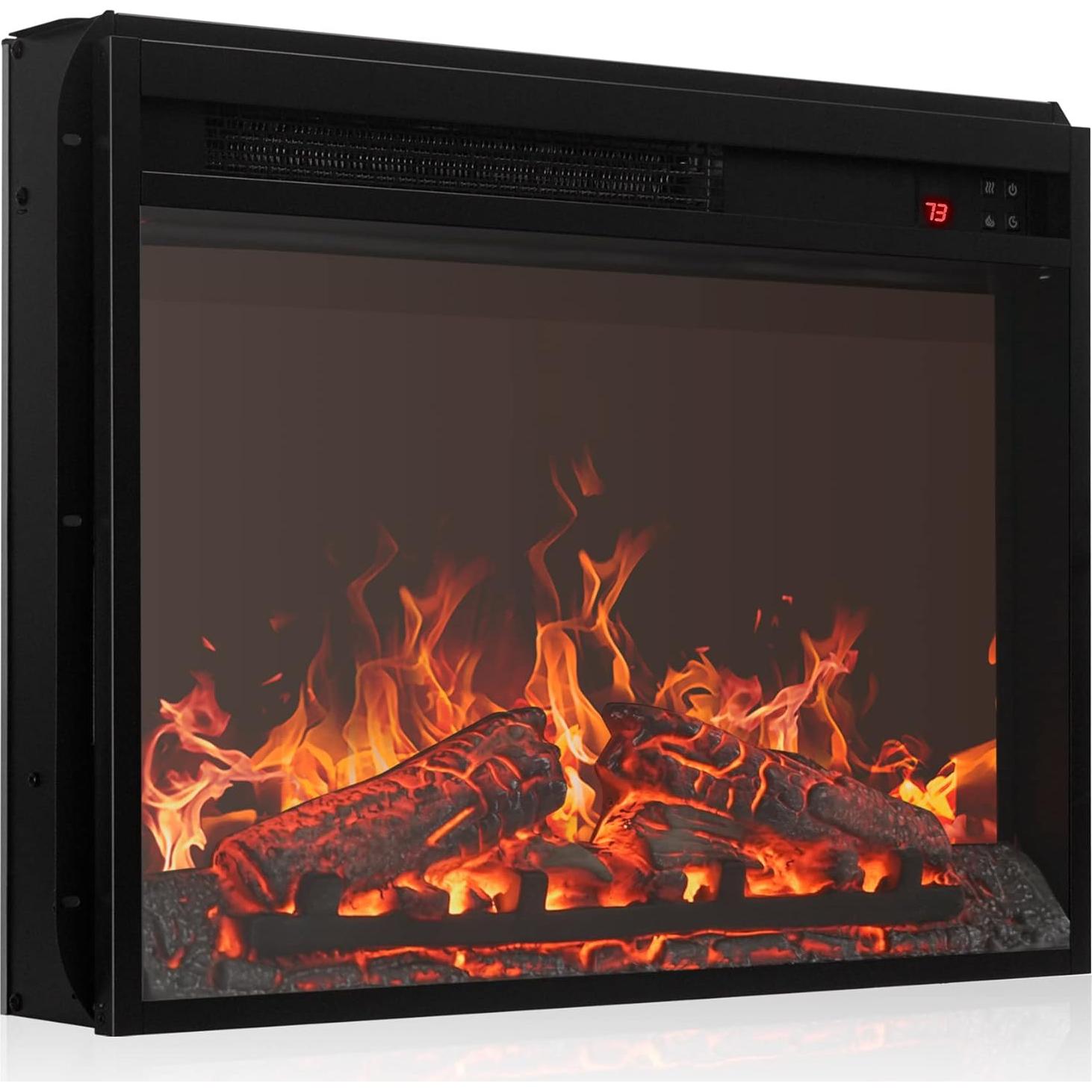 Insertar Chimenea Eléctrica BELLEZE 61cm con Control Remoto