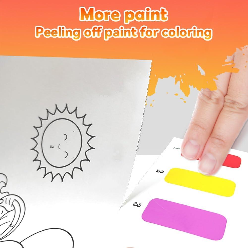 Libro para Pintar con Agua Sirenas YMluky con Pinceles