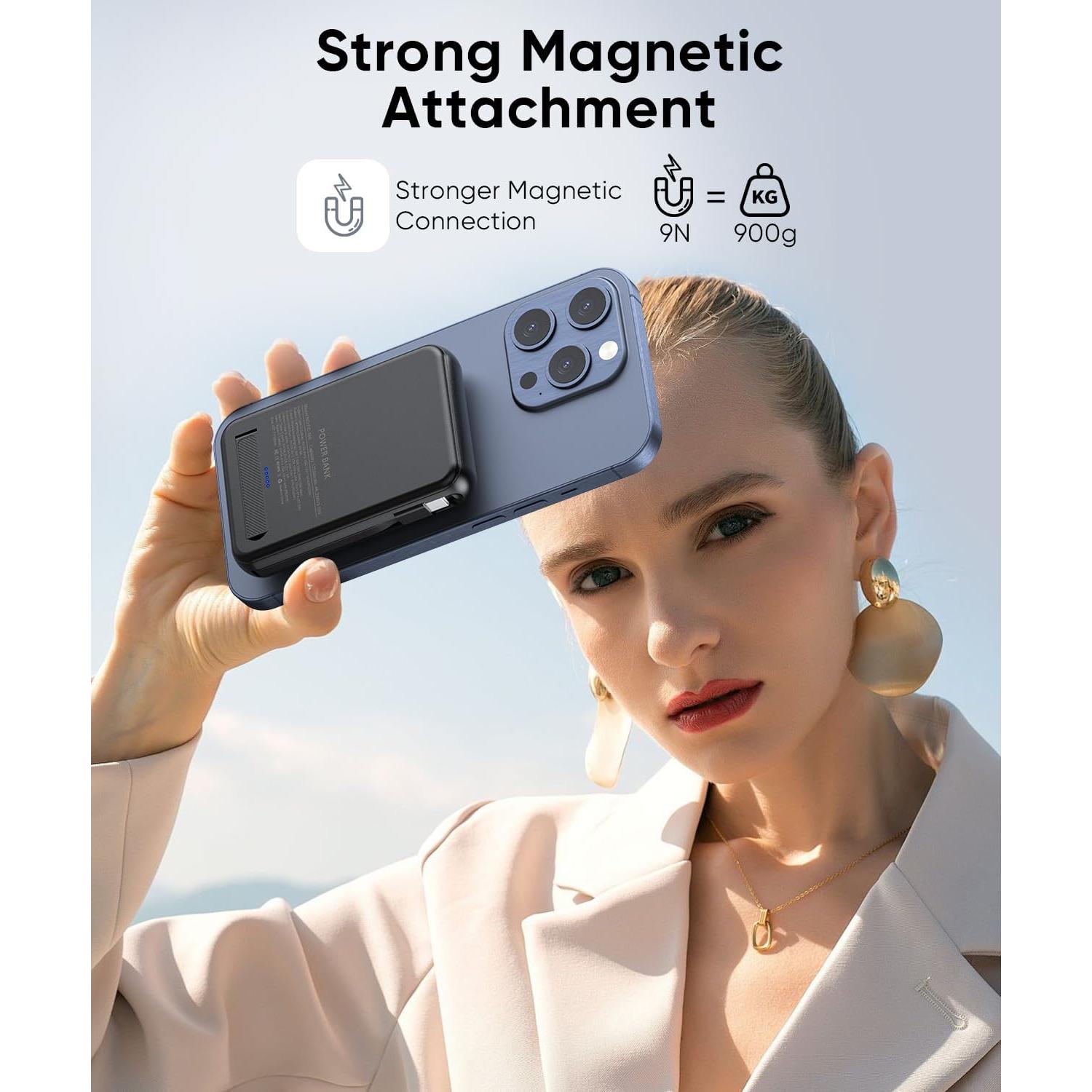 Batería Portátil Magnética 12000mAh Superallure para iPhone