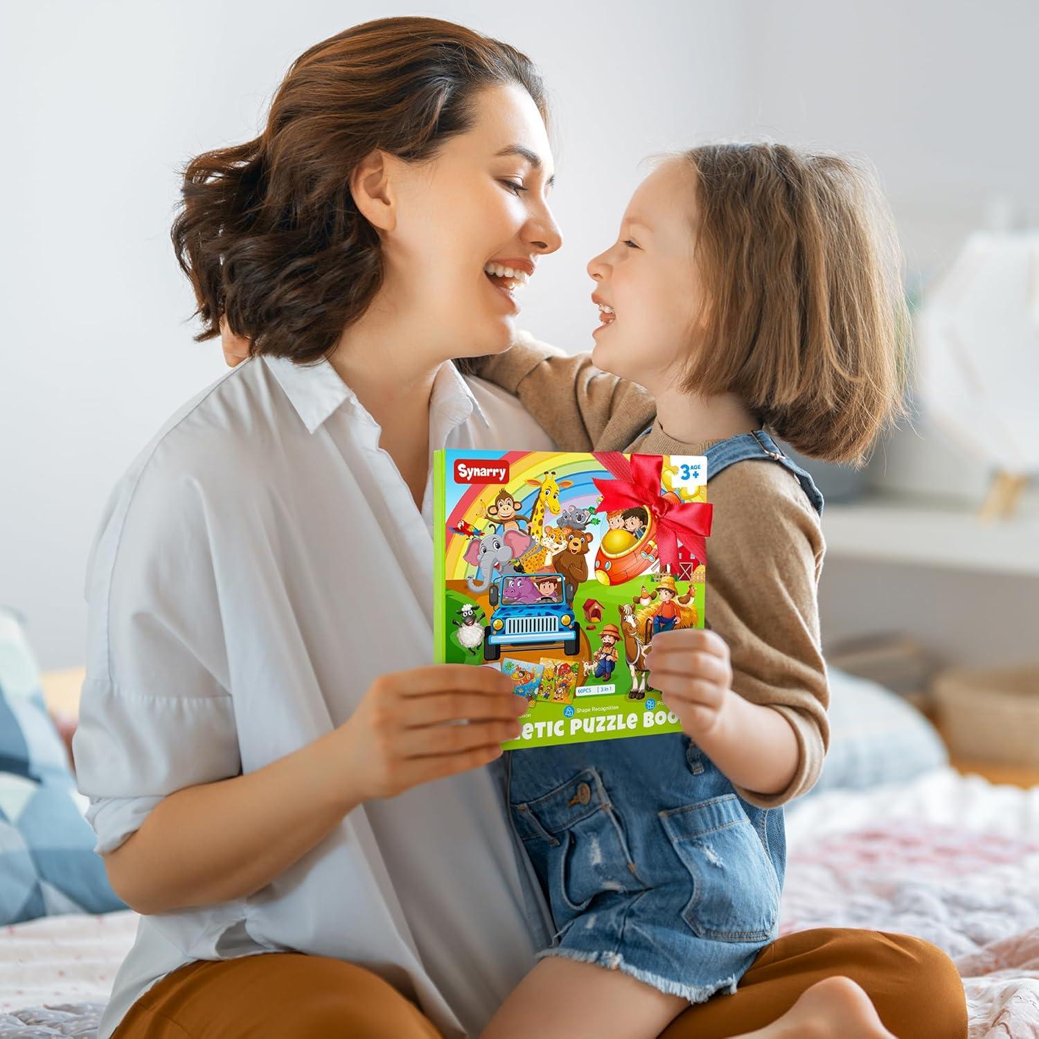 Rompecabezas Magnéticos SYNARRY Animales 20 Piezas 3-5 Años