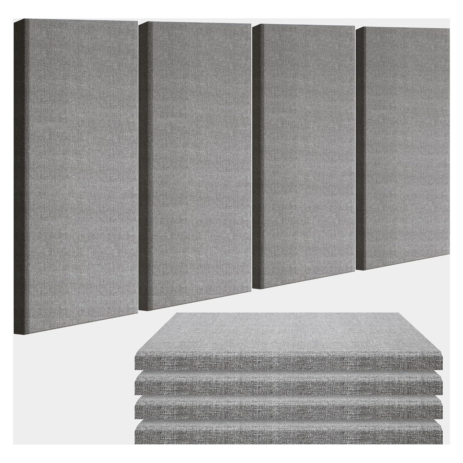 Paneles Acústicos BUBOS 4 PCS 60x30 cm Autoadhesivos Gris