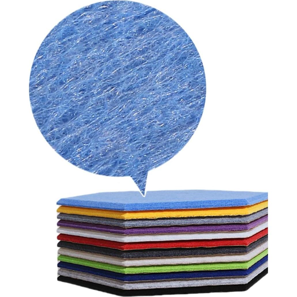 Paneles Acústicos Hexagonales RSACCSKY Pack 12 Púrpura 30.48 cm