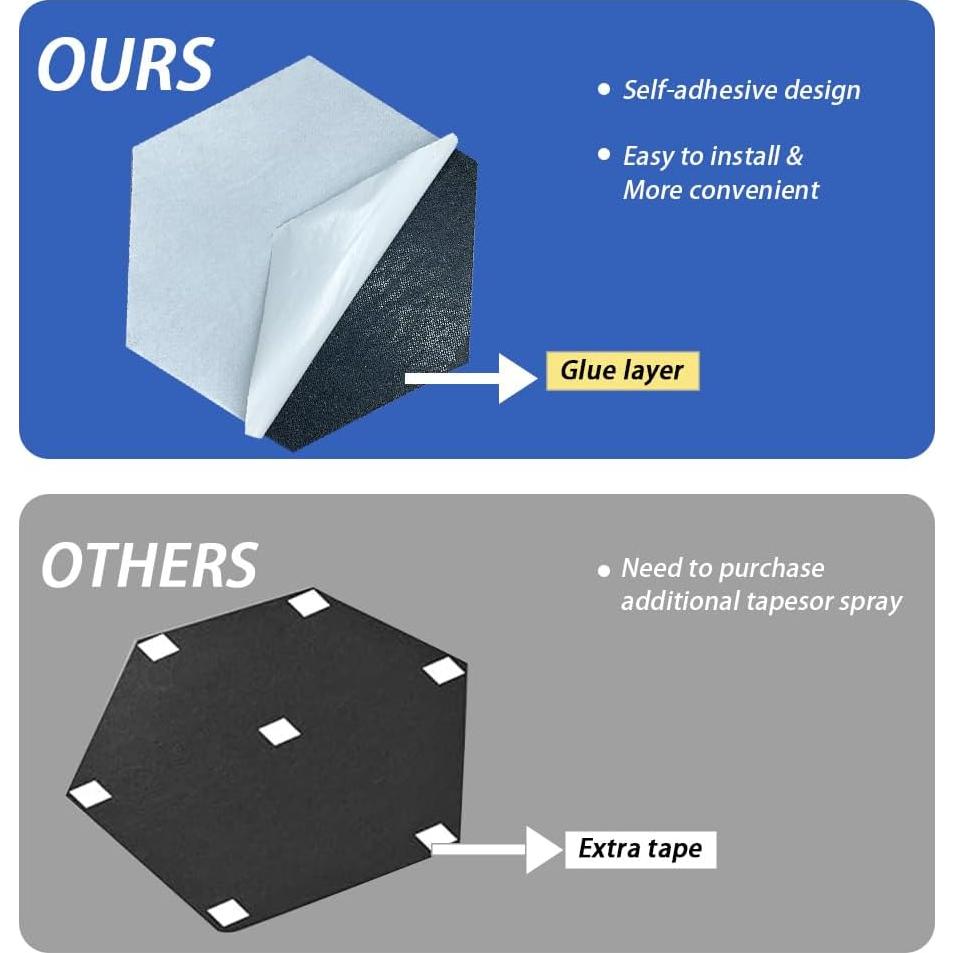 Paneles Acústicos Hexagonales ARTSLAT 4 Pack - Roble 30x25.9 cm