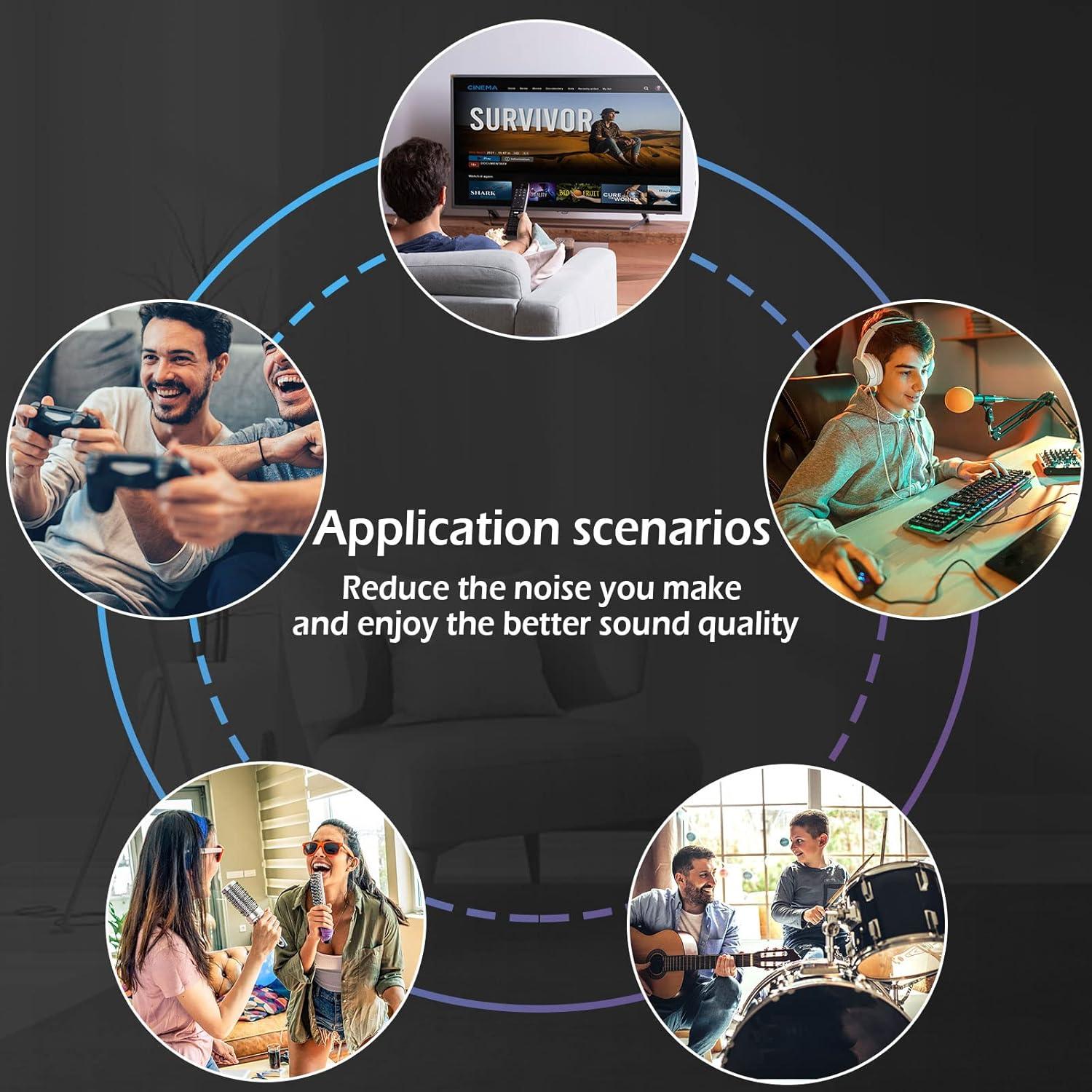 Paneles Acústicos Hexagonales DEKIRU 12 Unidades Azul 35.6x30.5 cm