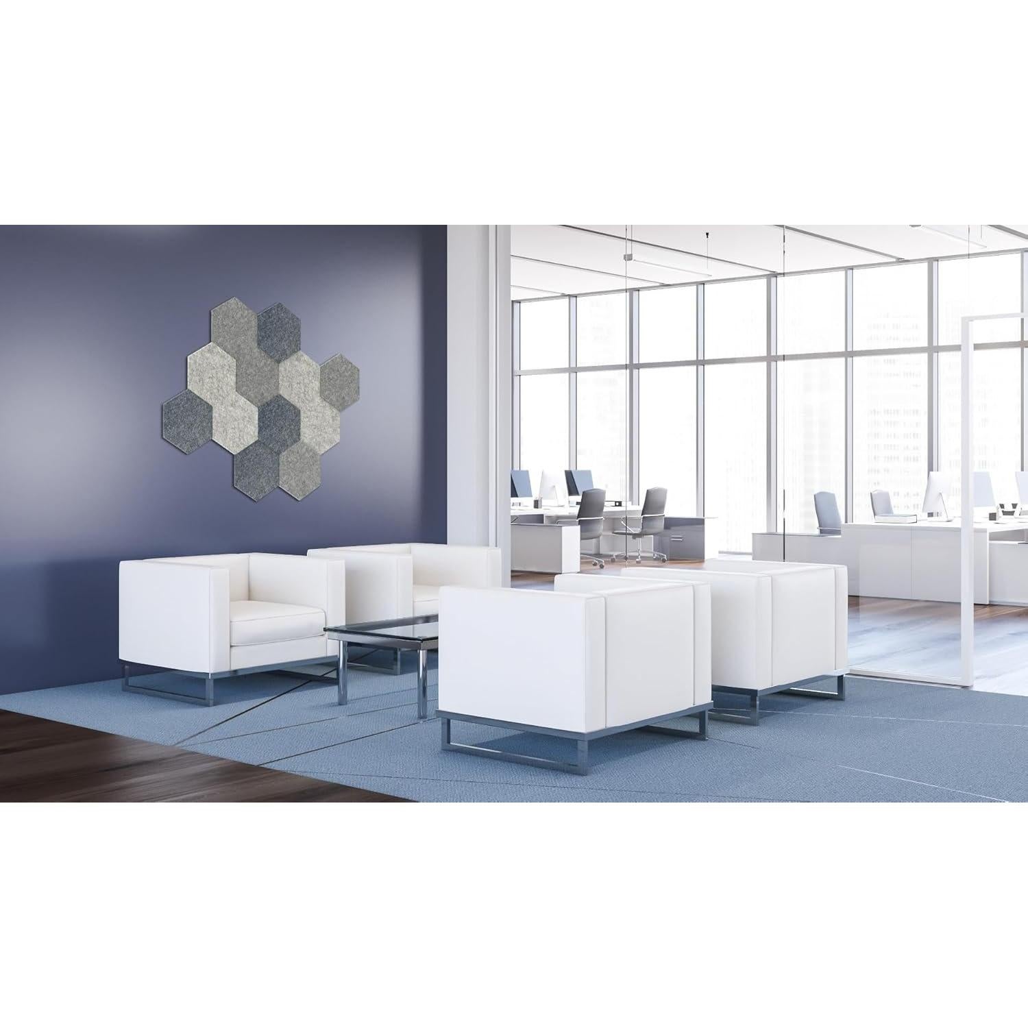 Paneles Acústicos Decorativos Luxor RCLMHEX001 12-Pack