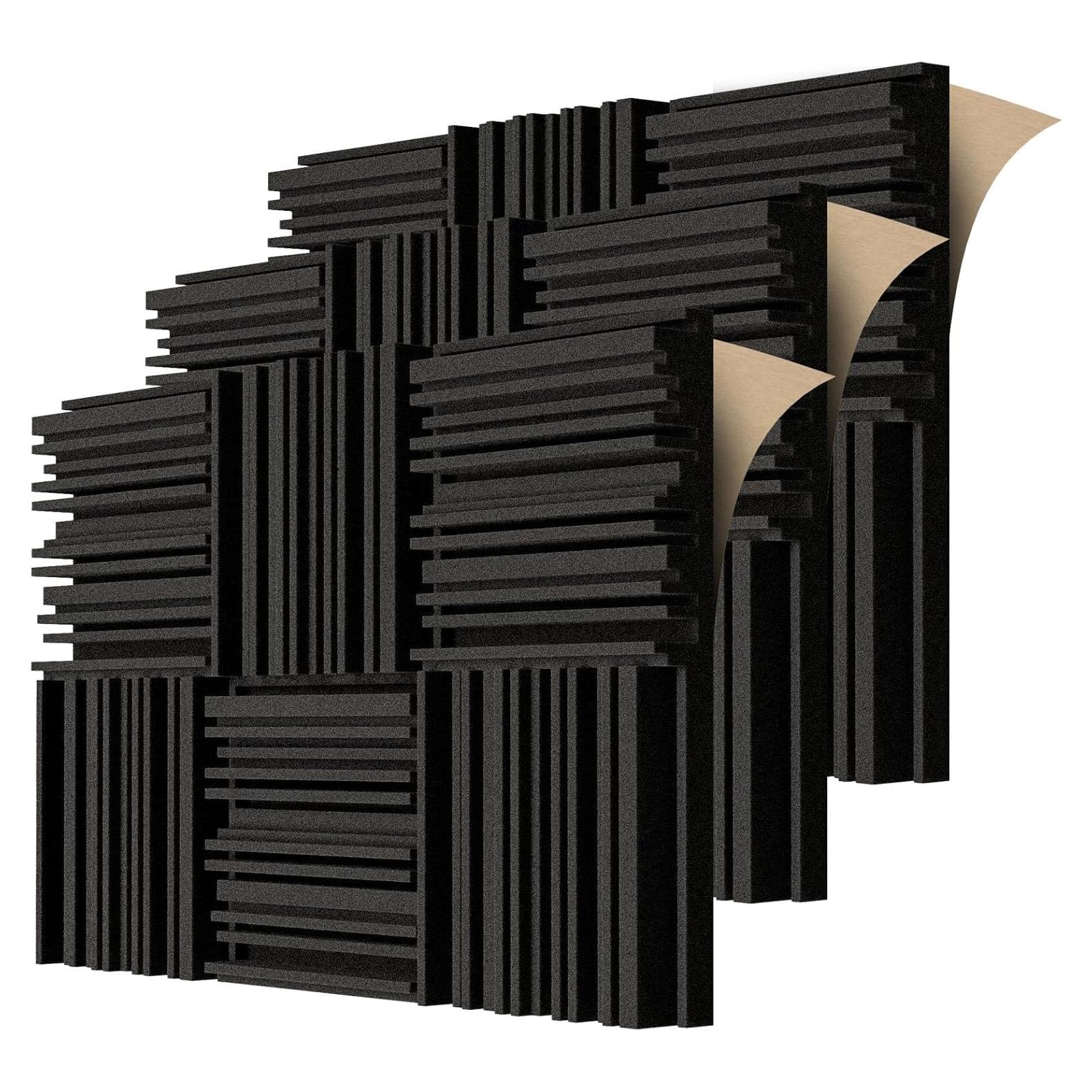 Paneles Acústicos Autoadhesivos TroyStudio 18 Pcs 30x30 cm