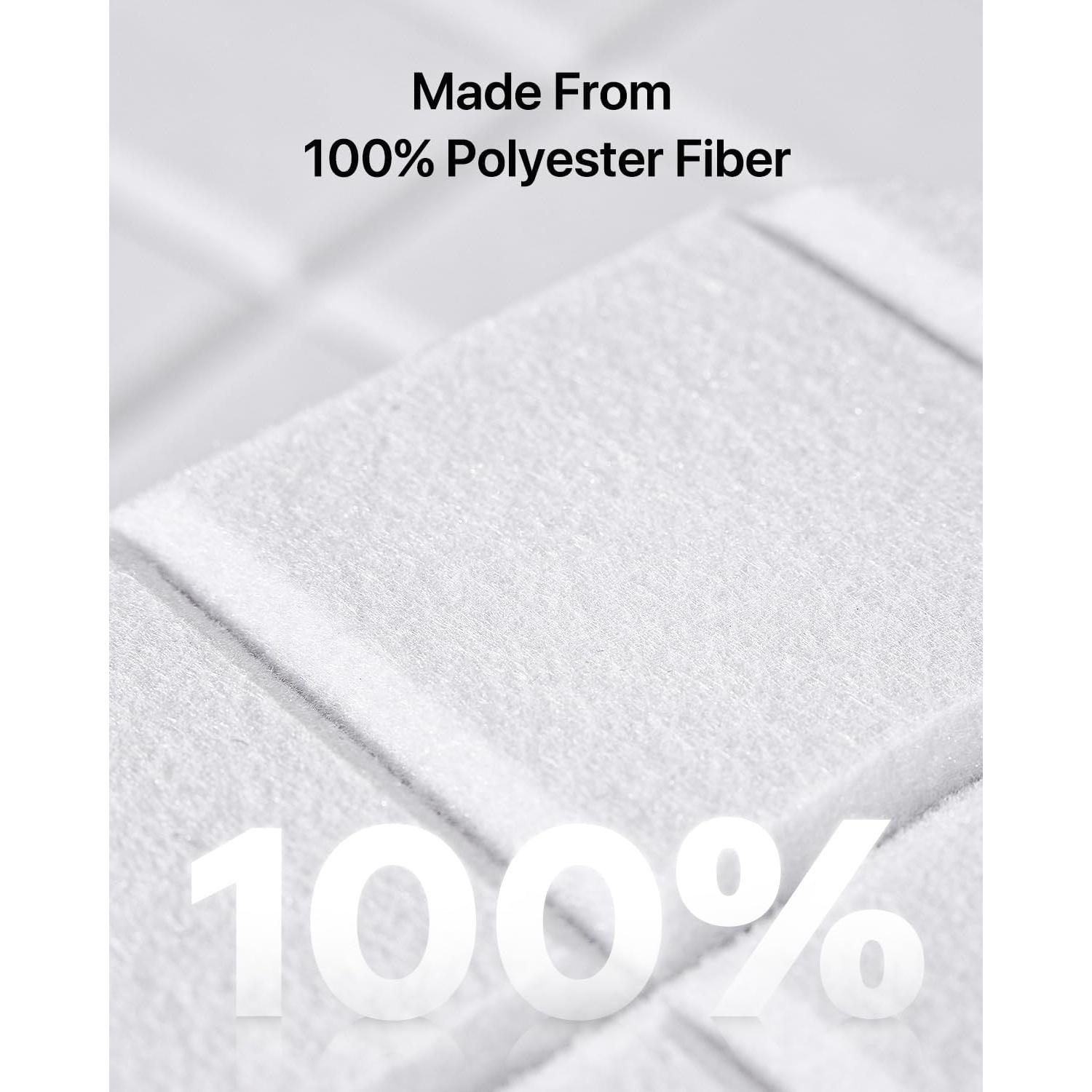 Paneles Acústicos Kuchoow Autoadhesivos 12 Unidades 30x30 cm Blanco