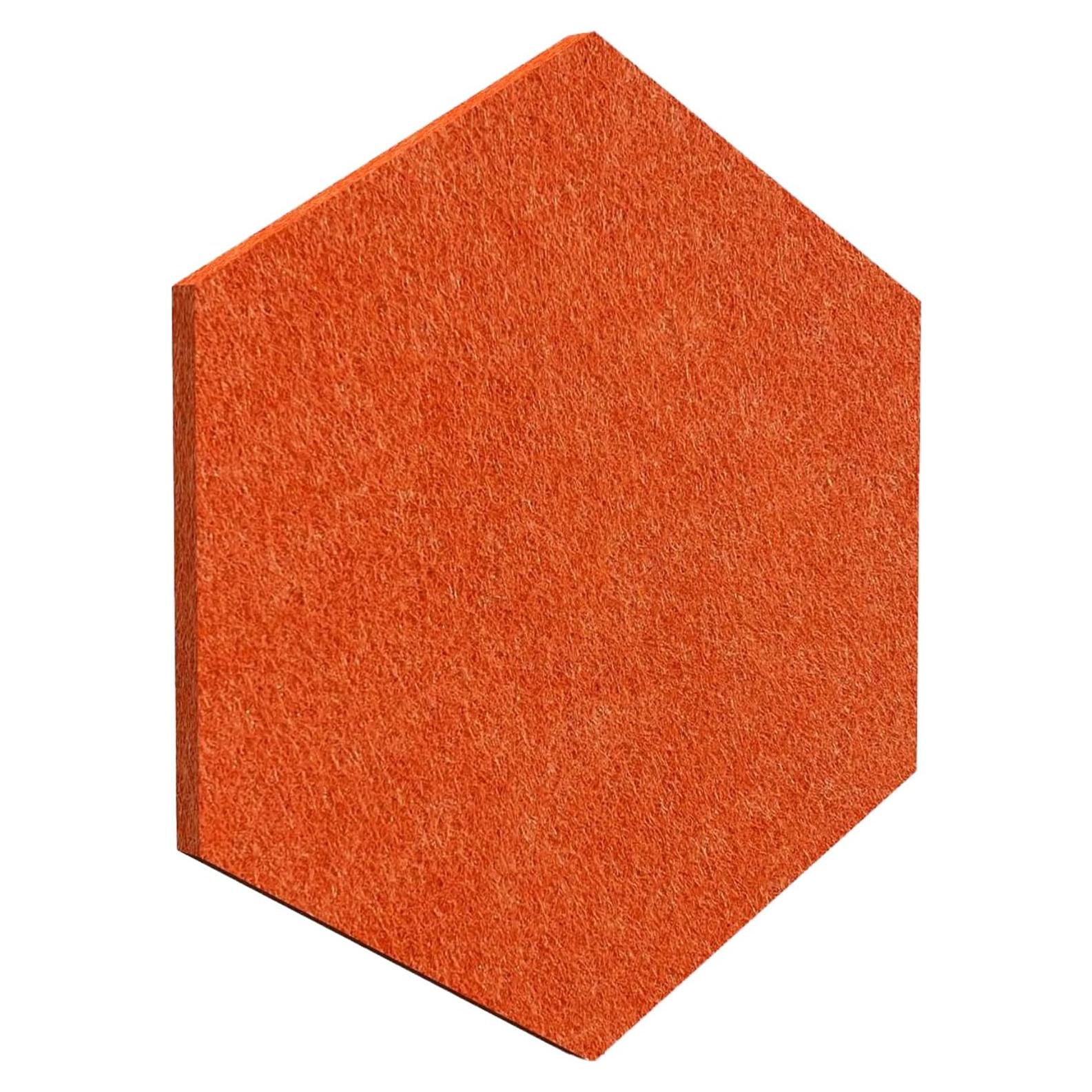 Paneles Acústicos Decorativos Luxor RCLMHEX006 Naranja 6 Piezas