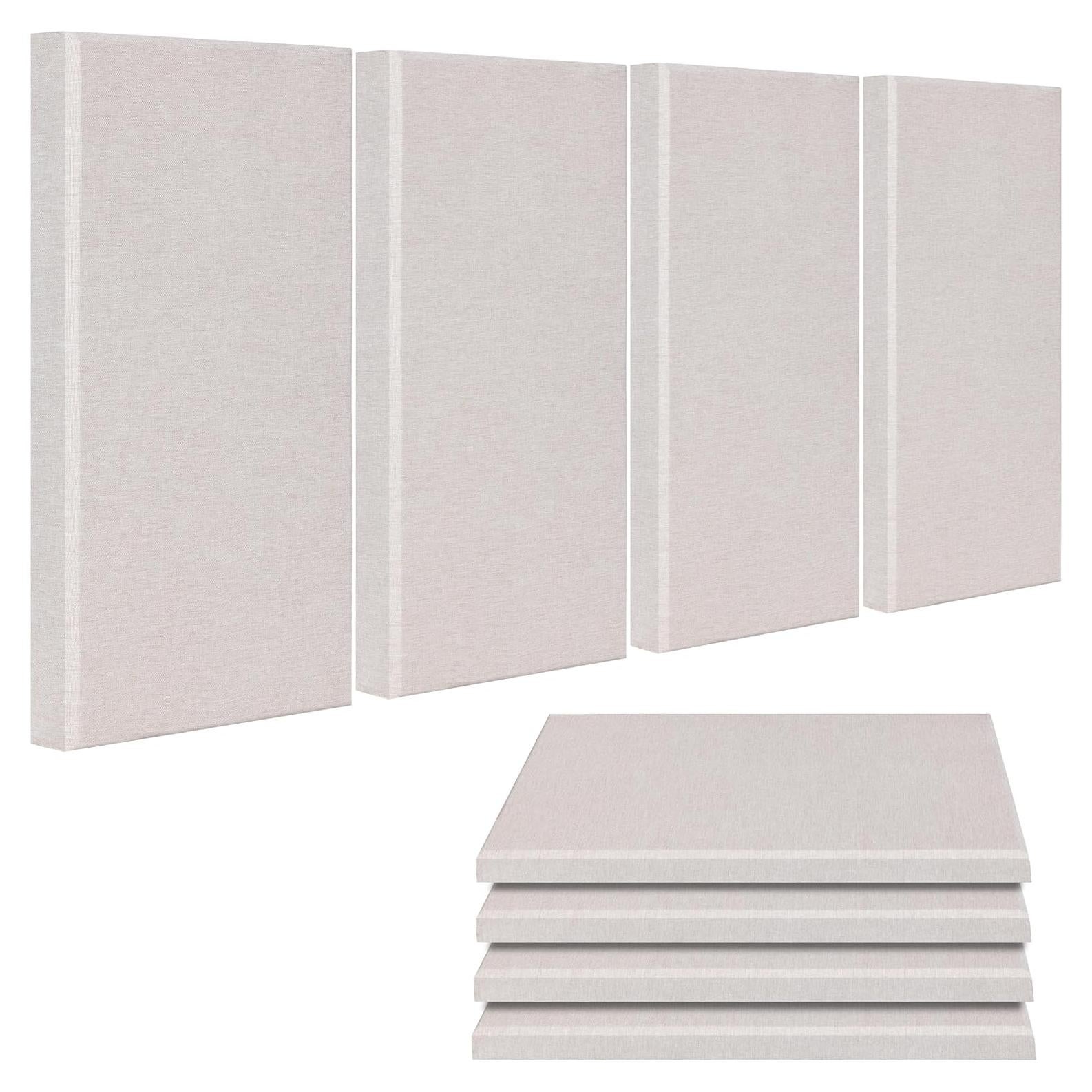 Paneles Acústicos BUBOS 4 PCS Lino 61x30x5cm Autoadhesivos