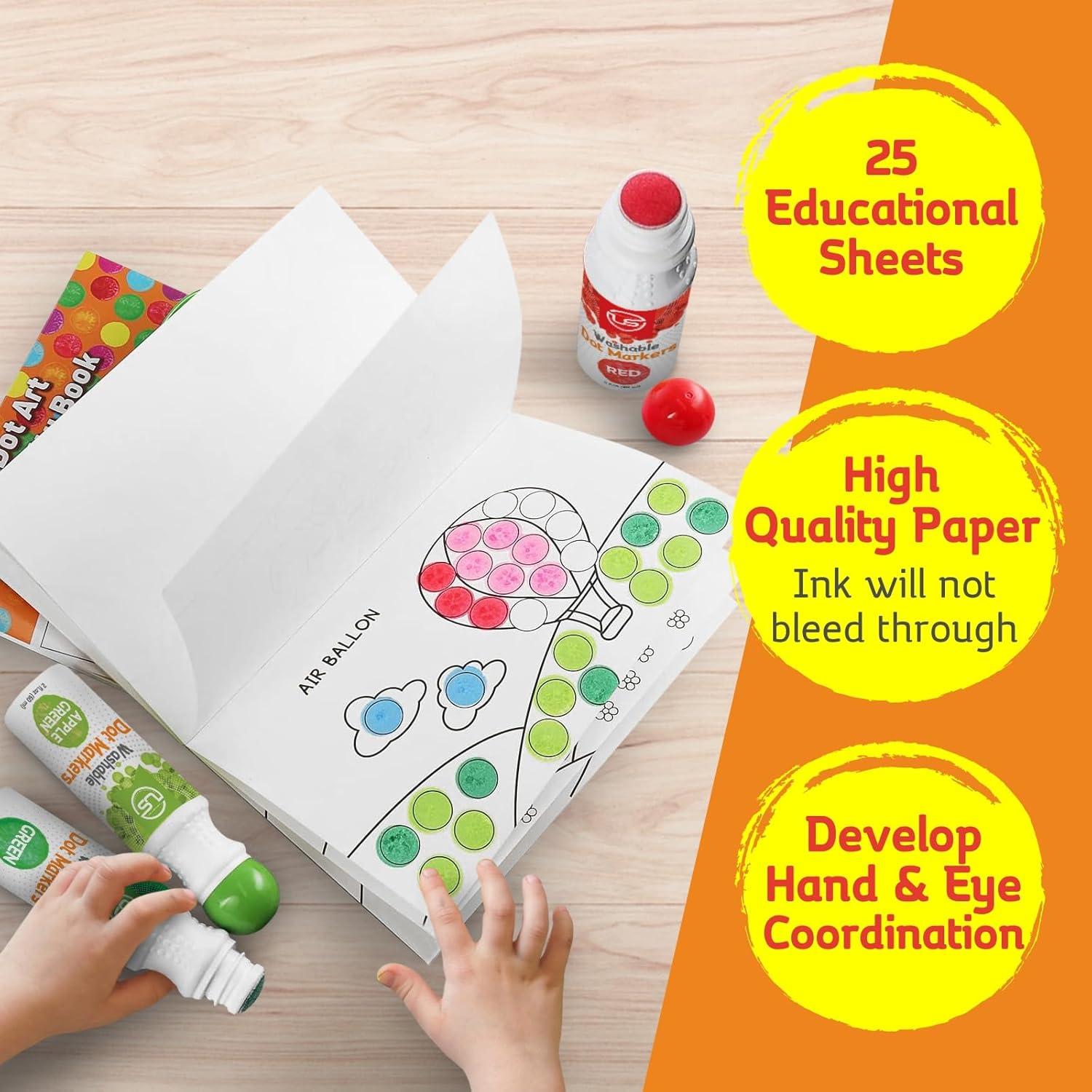 Marcadores de Puntos Lavables Ultimate Stationery - 12 Colores