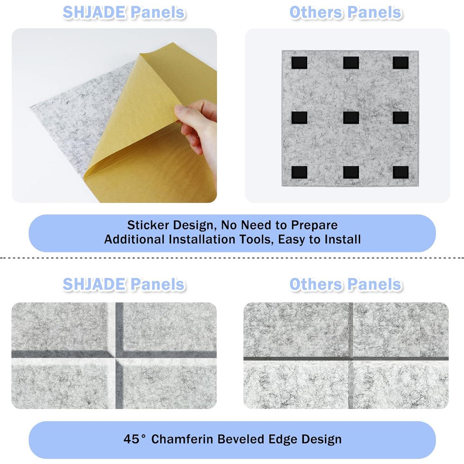 Paneles Acústicos Autoadhesivos 12 Pcs 30x30x1 cm Azul Cielo