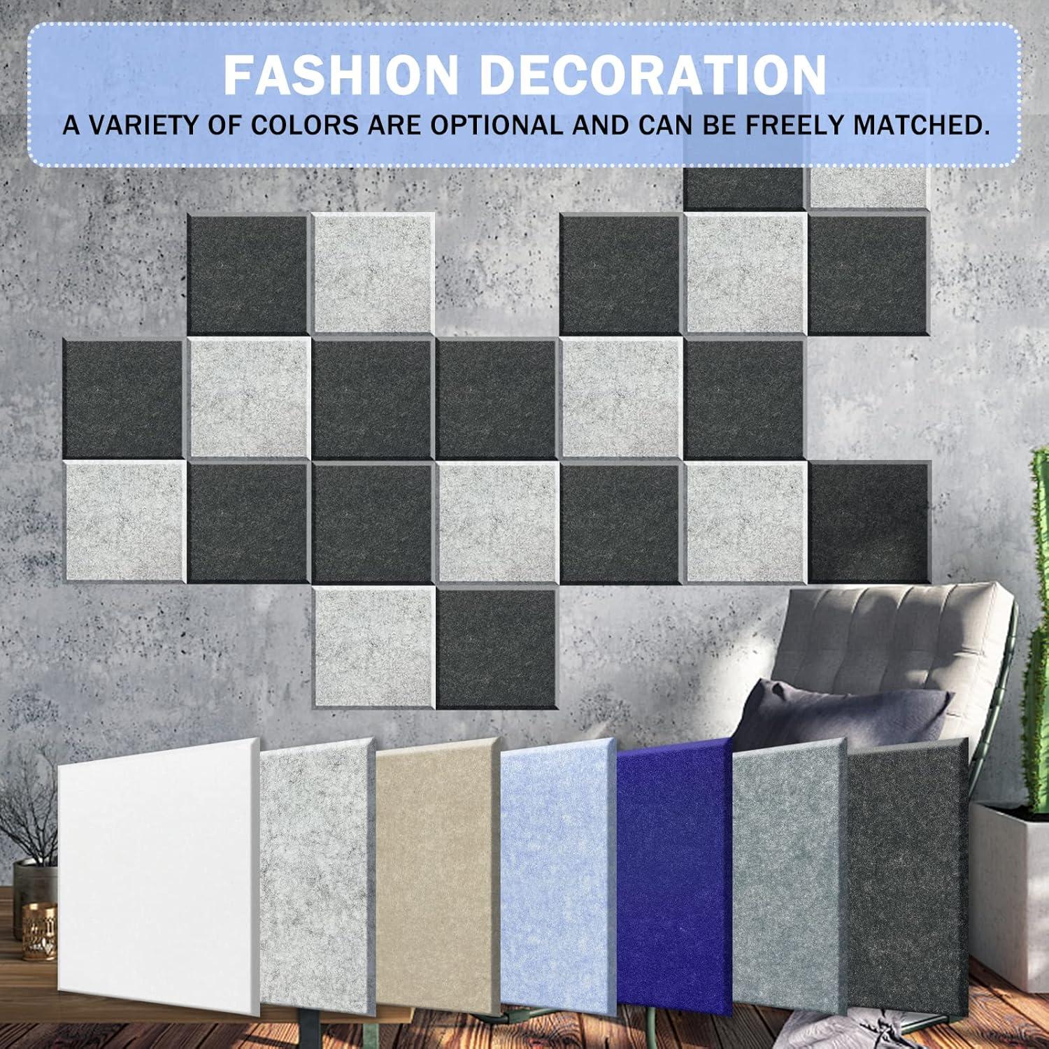 Paneles Acústicos Autoadhesivos 12 Pcs 30x30x1 cm Azul Cielo