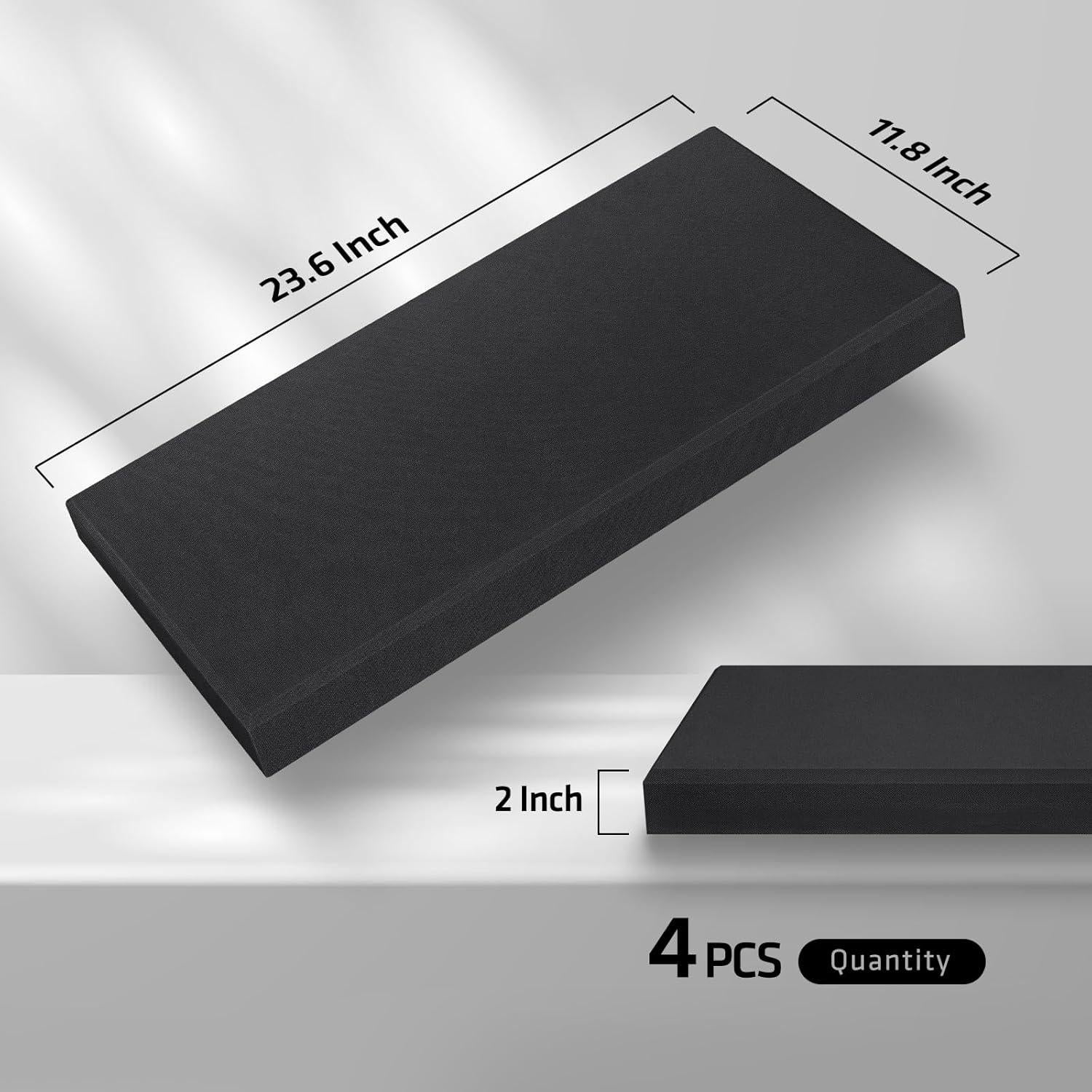 Paneles Acústicos UMIACOUSTICS 4 PCS 60x30 cm Negro