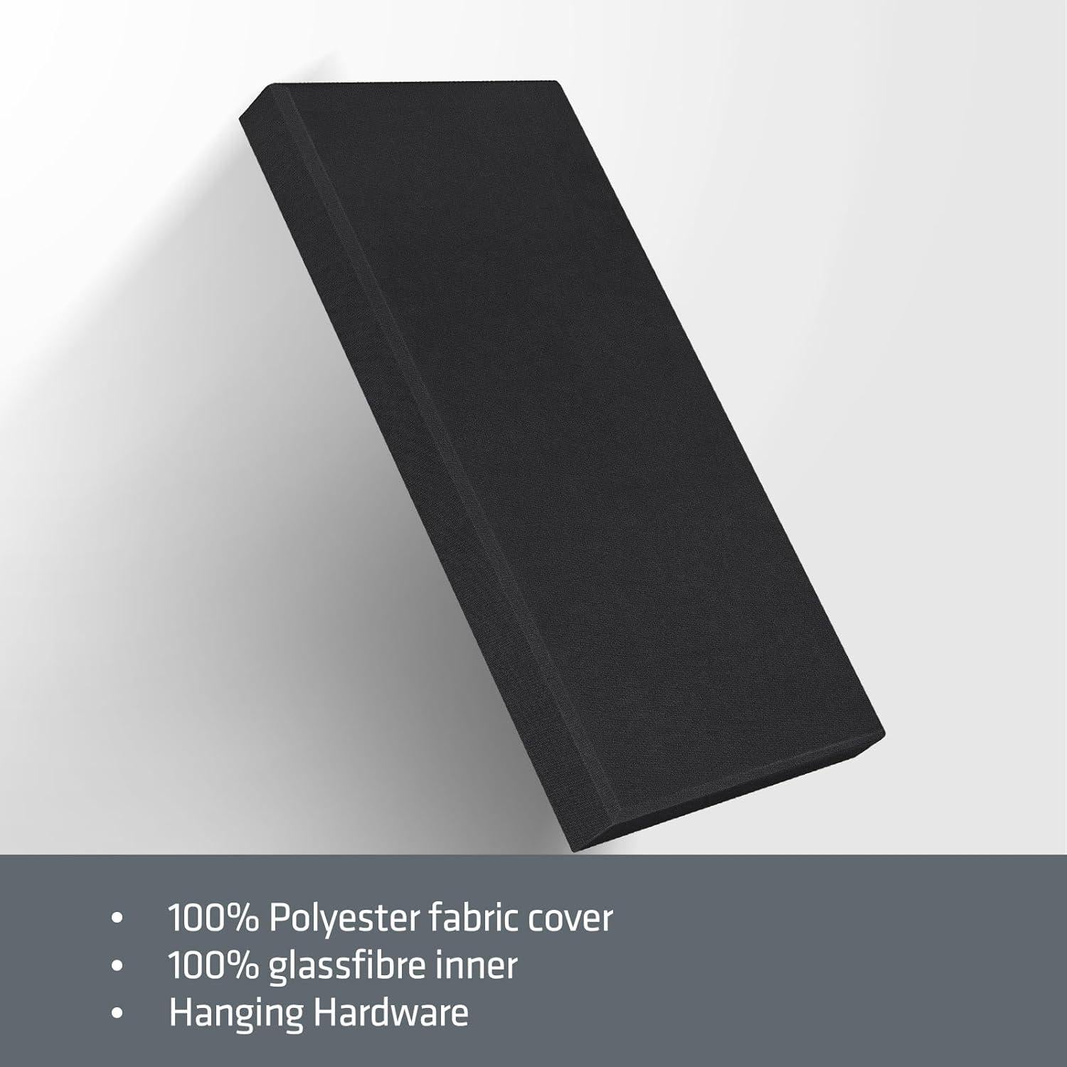 Paneles Acústicos UMIACOUSTICS 4 PCS 60x30 cm Negro