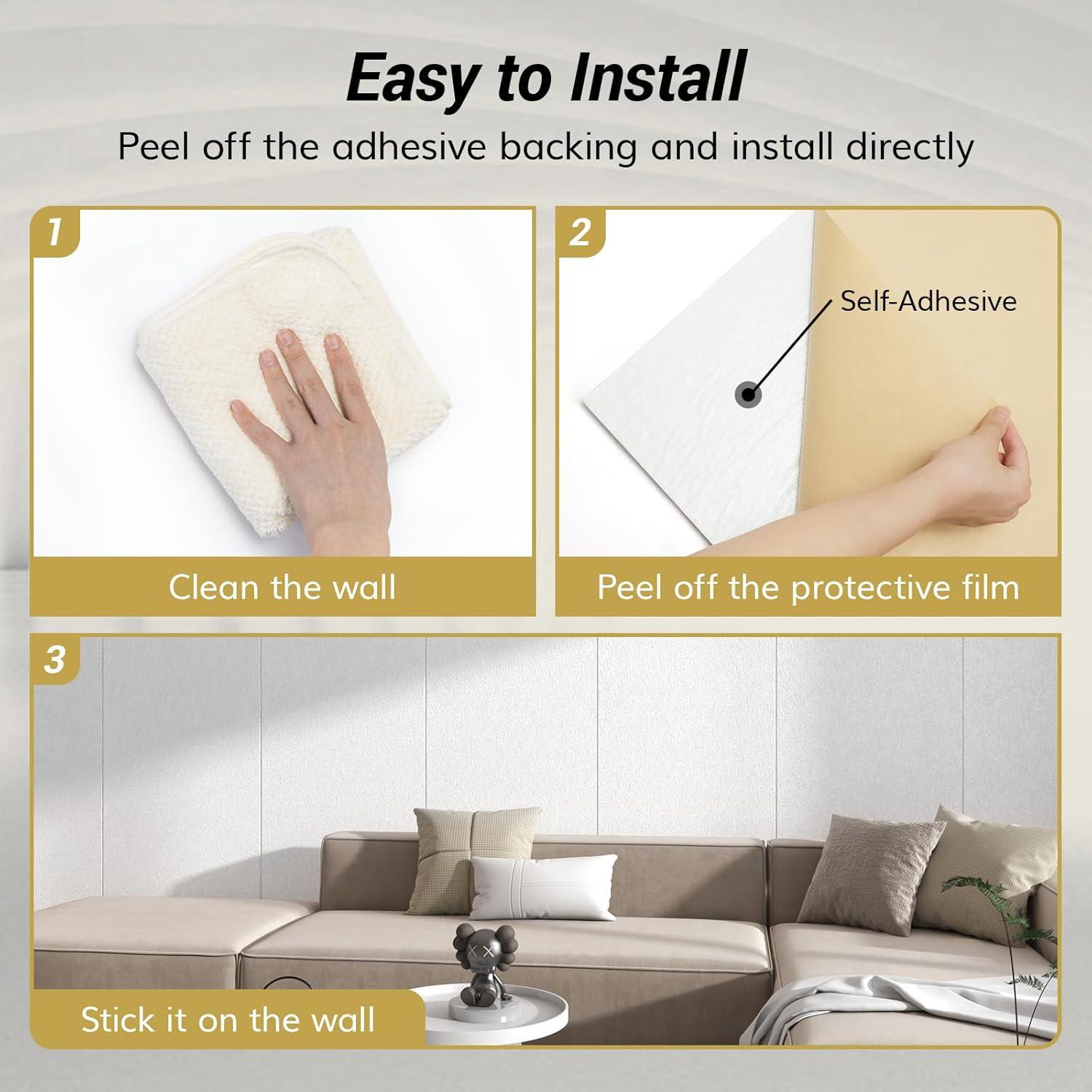 Paneles Acústicos TONOR 8PCS 120x60cm Aislantes Sonido Blanco