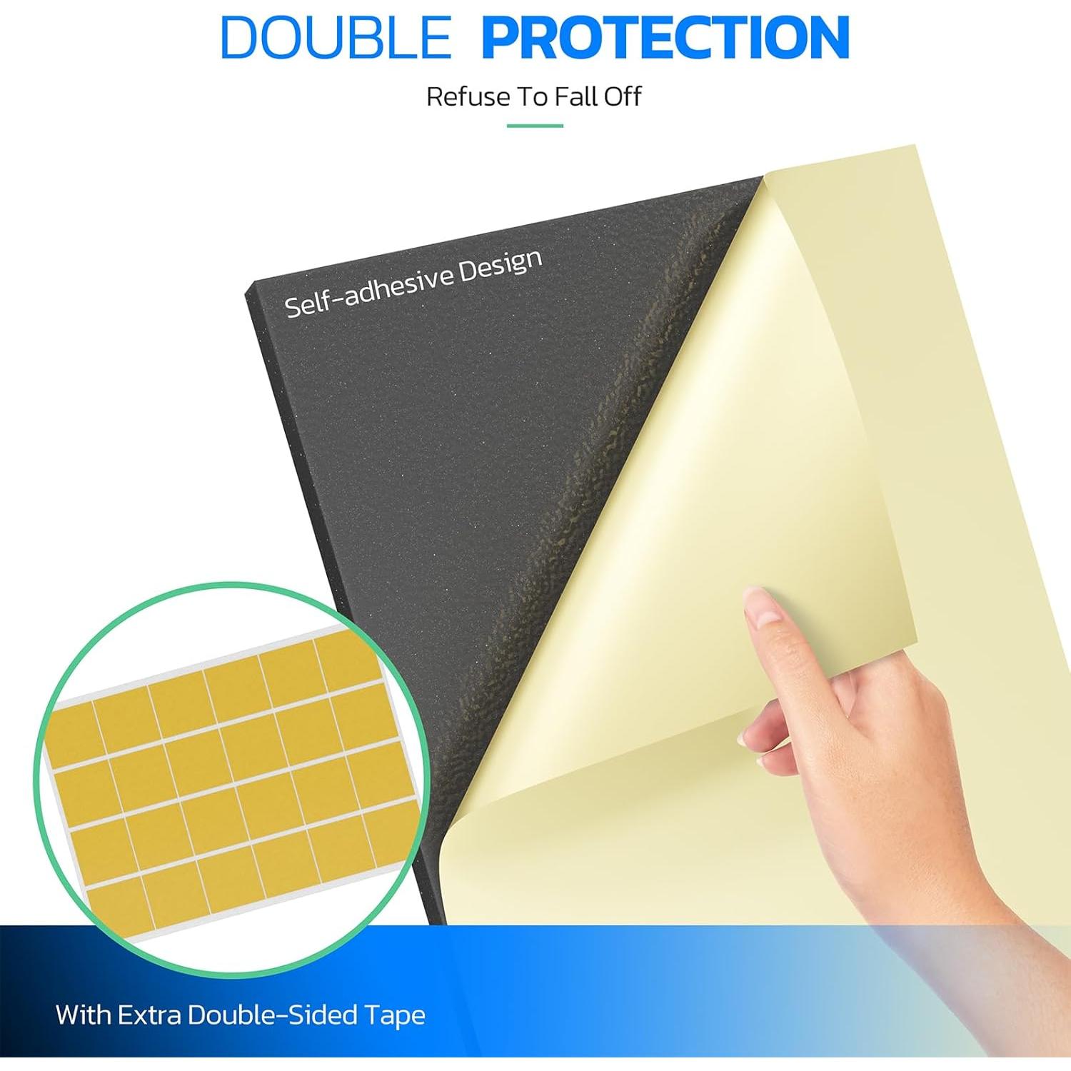 Paneles Acústicos Aislantes HYCHINS 6 Piezas Pirámide 61x30.5cm