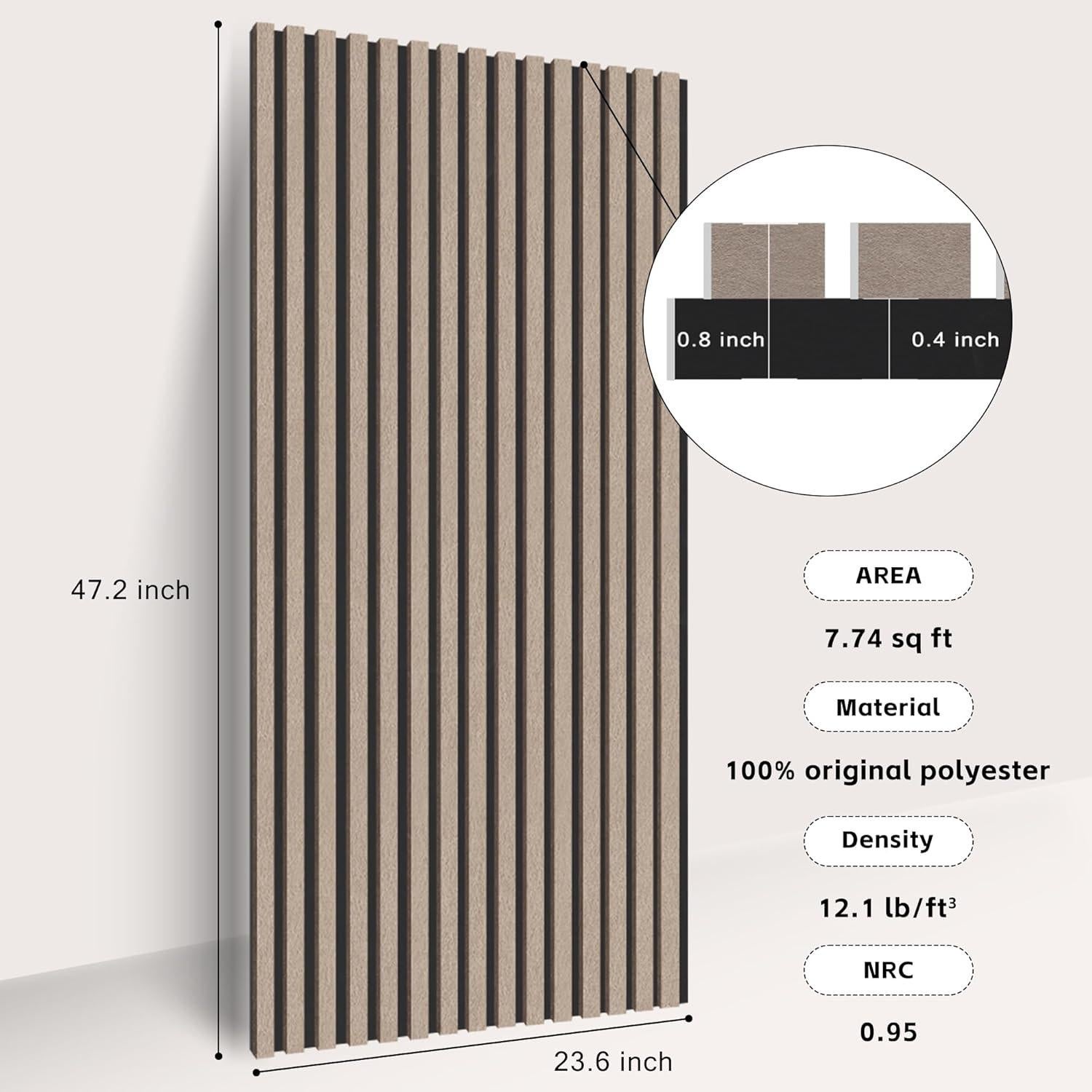 Paneles Acústicos Tejidos 120x60 cm 2 Pzs Camello y Negro