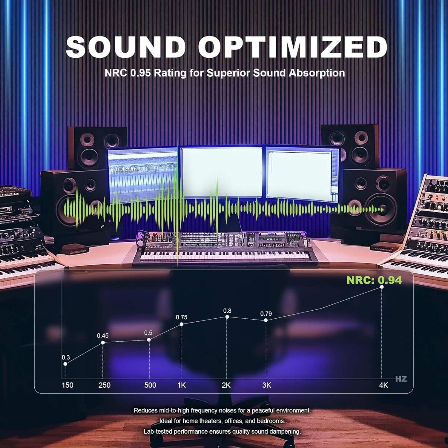 Paneles Acústicos Tejidos 120x60 cm 2 Pzs Camello y Negro