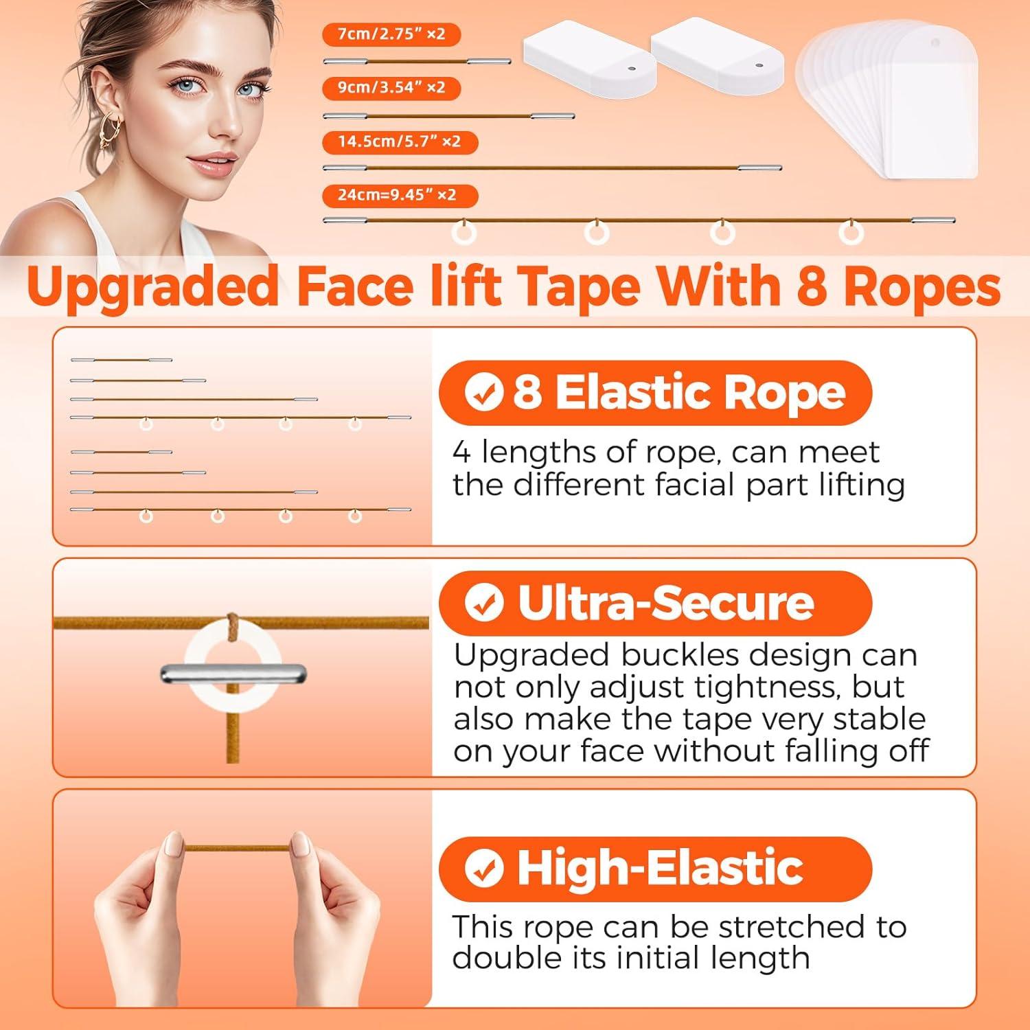 Cinta Levantadora Facial Invisible Loxbcin 140PCS 0.02mm