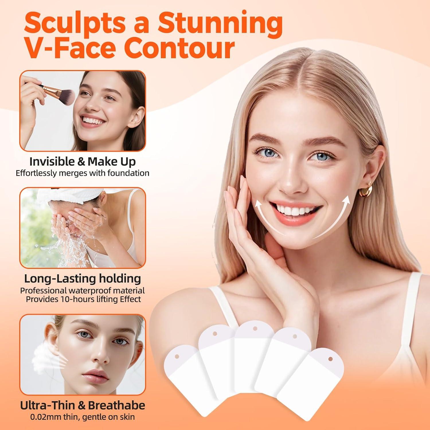 Cinta Levantadora Facial Invisible Loxbcin 140PCS 0.02mm