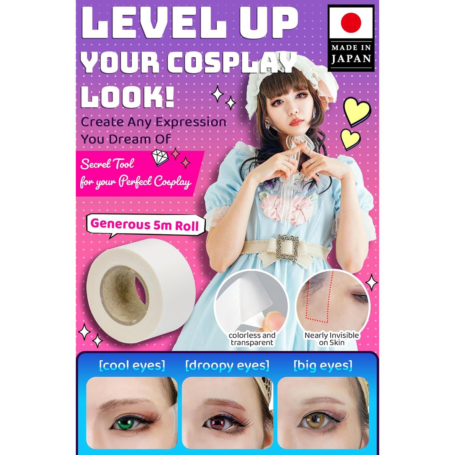 Cinta Facial Invisible VECTill para Cosplay - 9.91x9.19cm