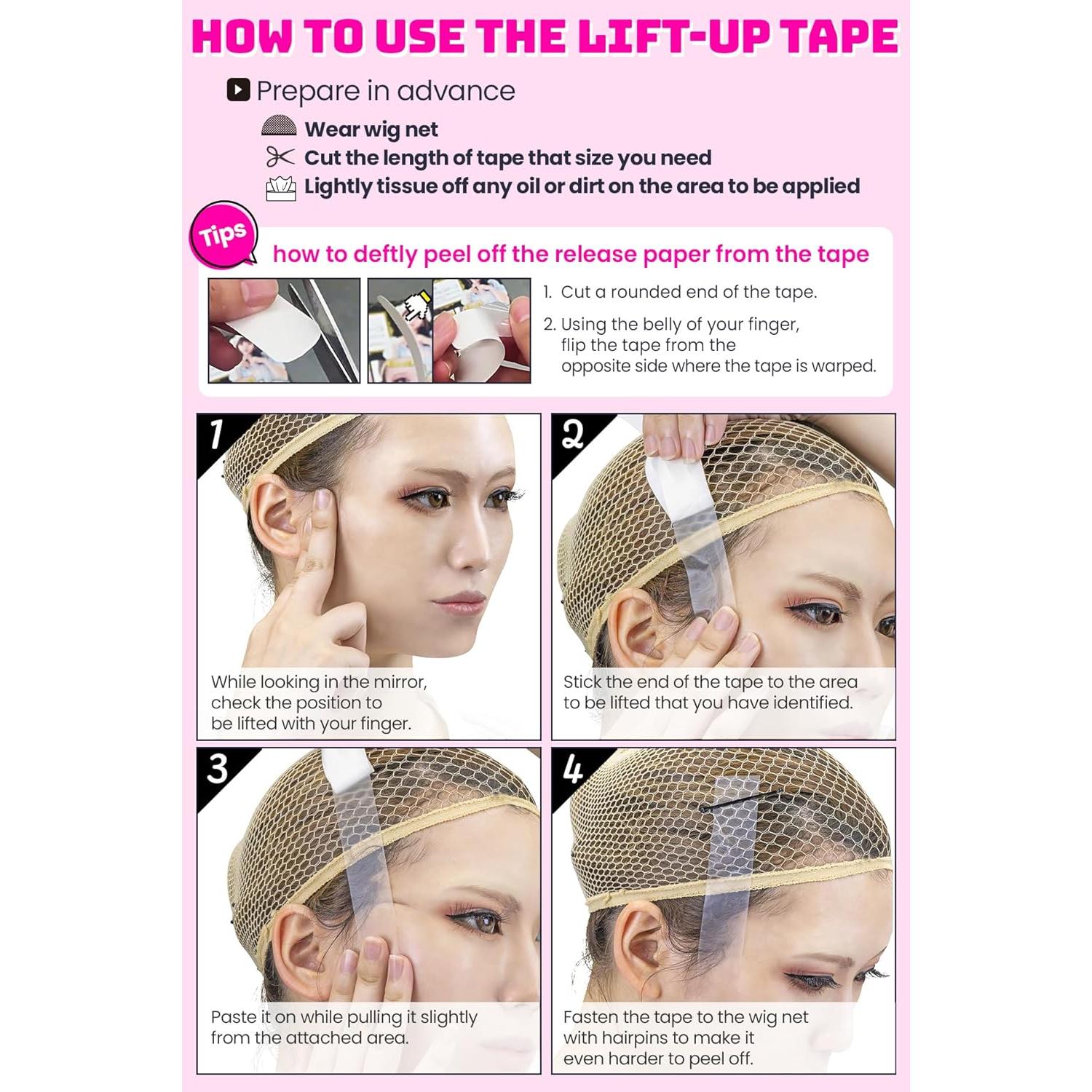 Cinta Facial Invisible VECTill para Cosplay - 9.91x9.19cm