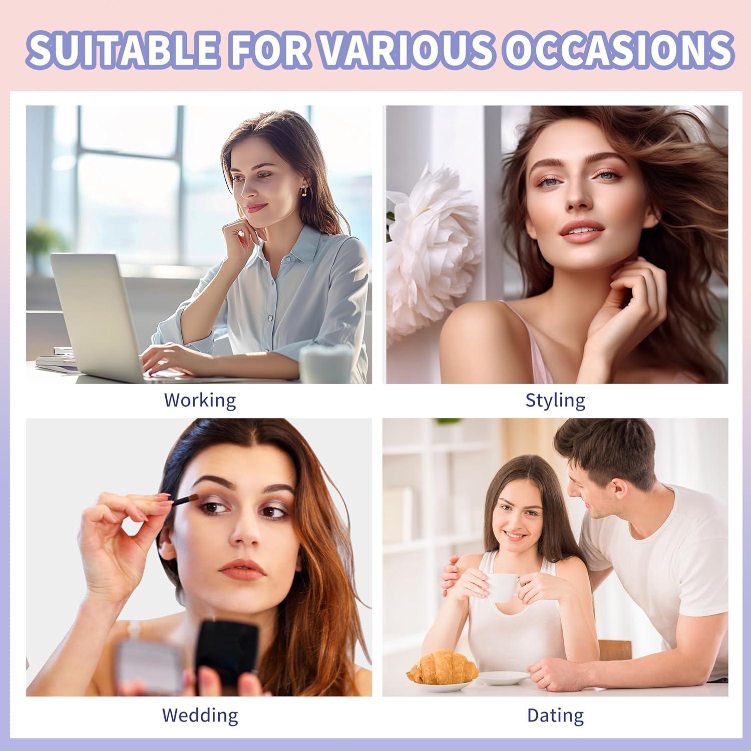 Cinta de Levantamiento Facial Invisible Huafa 120 Pcs Rosa Púrpura