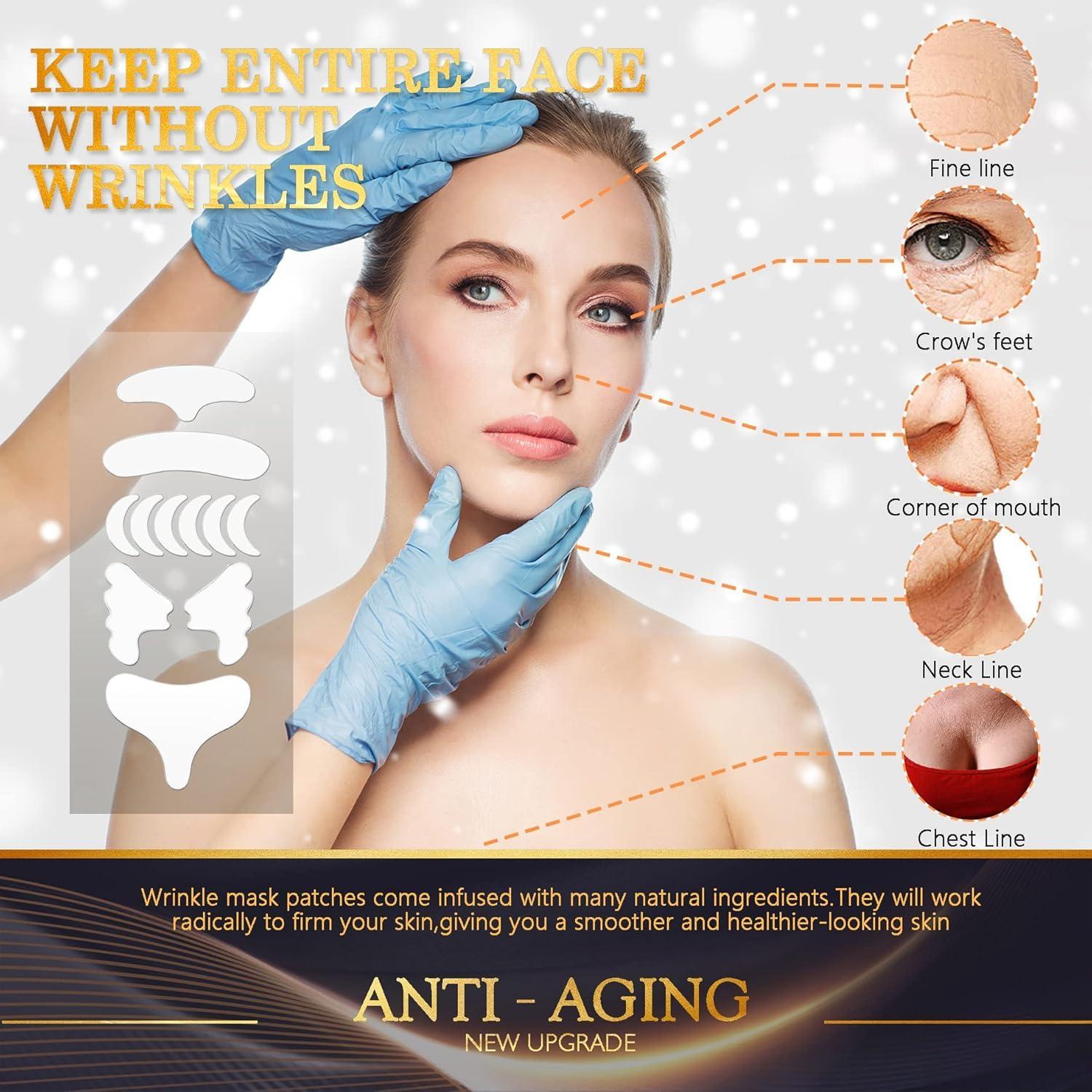 Parches de Silicona Reutilizables GETPUNA para Arrugas 11 Pcs